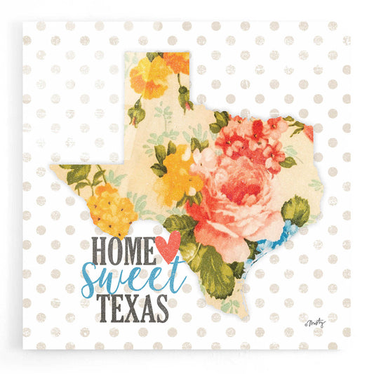 Epic Art 'Home Sweet Texas Floral' by Misty Michelle, Acrylic Glass Wall Art