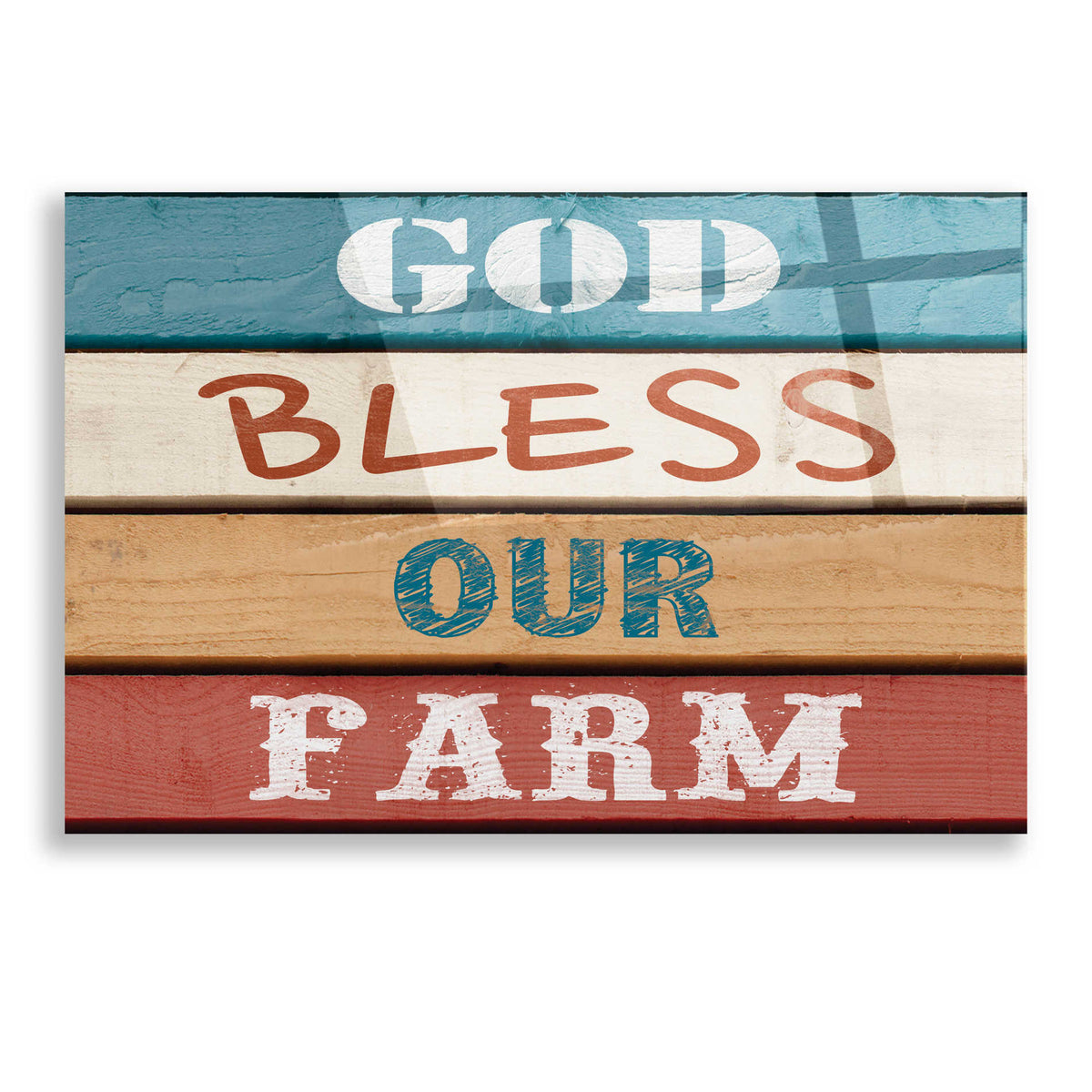 Epic Art 'Farm Sentiment IV' by Alonzo Saunders, Acrylic Glass Wall Art