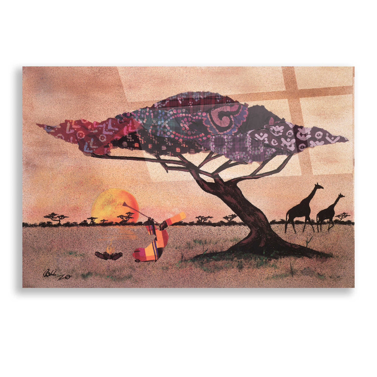 Epic Art 'Plains of Africa' by Alonzo Saunders, Acrylic Glass Wall Art