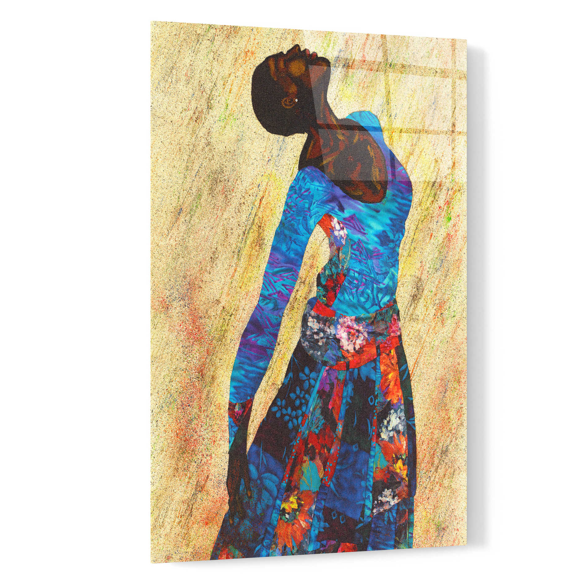 Epic Art 'Woman Strong IV' by Alonzo Saunders, Acrylic Glass Wall Art,16x24