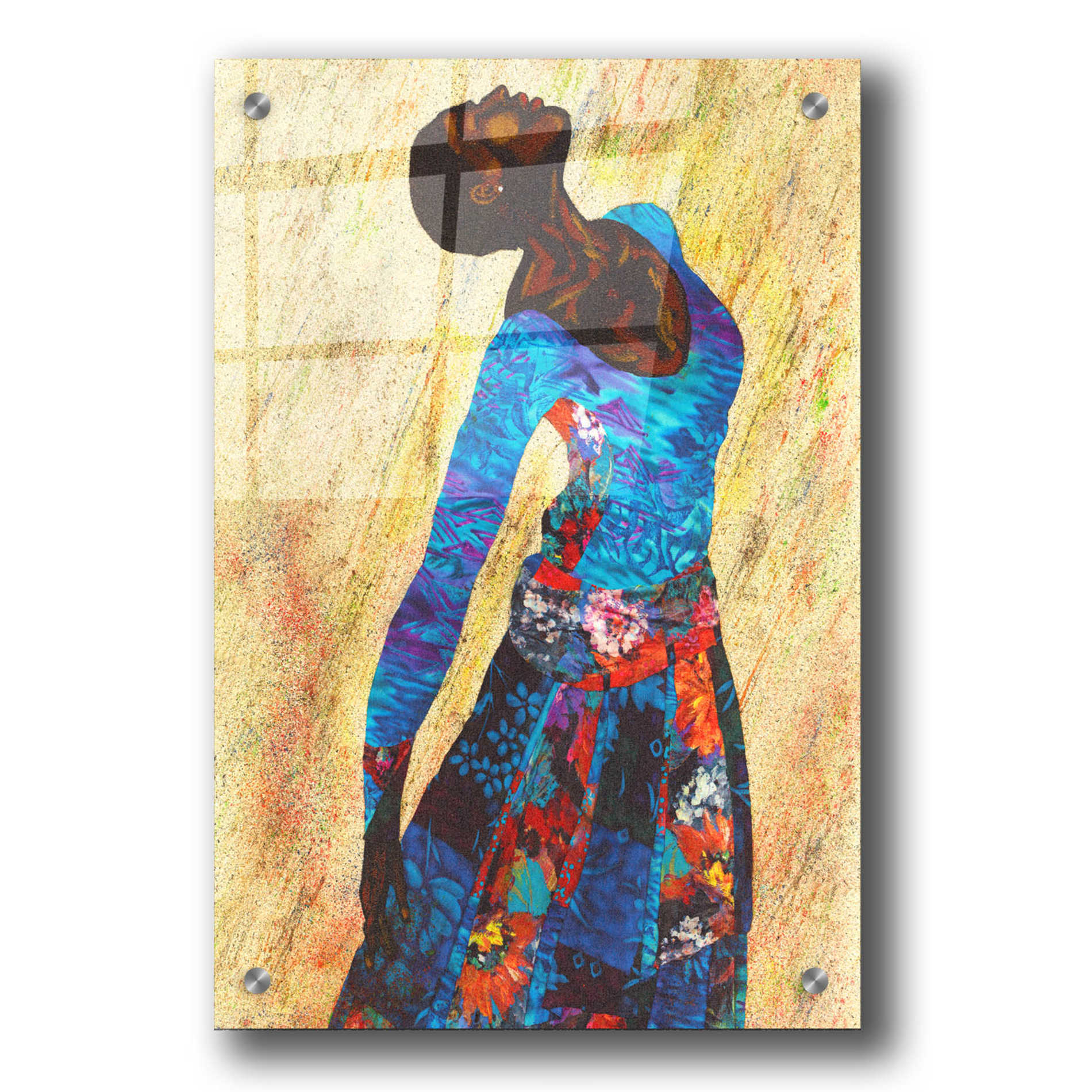 Epic Art 'Woman Strong IV' by Alonzo Saunders, Acrylic Glass Wall Art,24x36
