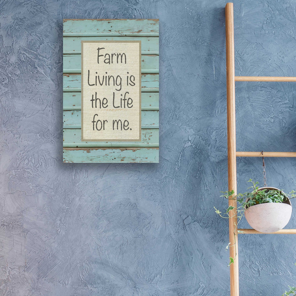 Epic Art 'Farm Sentiment II' by Alonzo Saunders, Acrylic Glass Wall Art,16x24