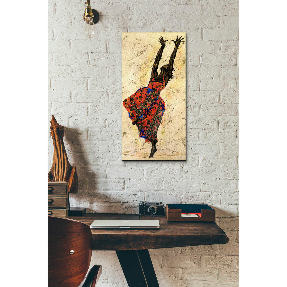 Epic Art 'Her Freedom' by Alonzo Saunders, Acrylic Glass Wall Art,12x24