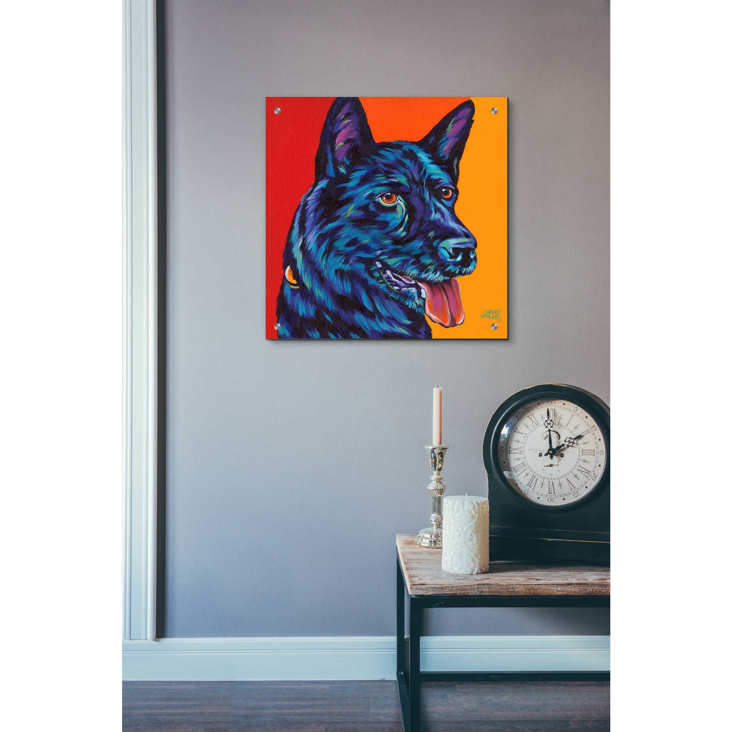 Epic Art 'Dogs in Color I' by Carolee Vitaletti, Acrylic Glass Wall Art,24x24