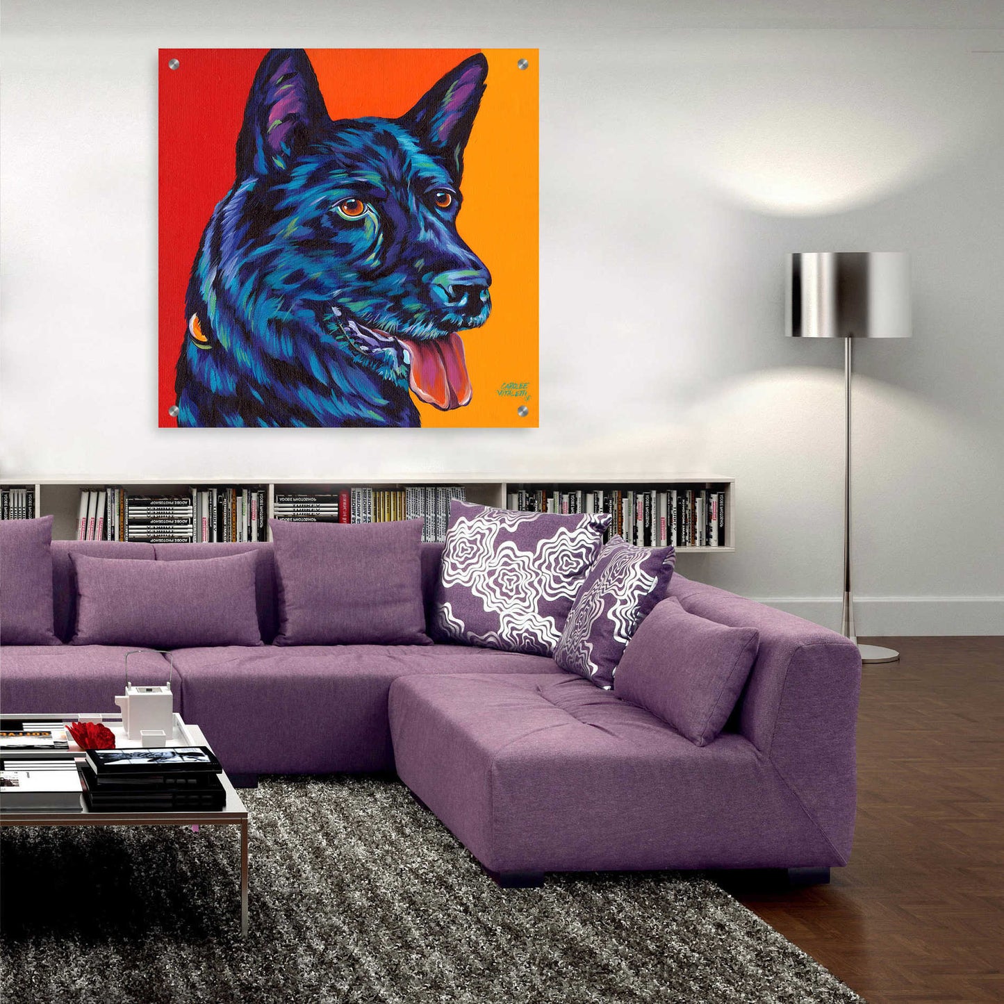 Epic Art 'Dogs in Color I' by Carolee Vitaletti, Acrylic Glass Wall Art,36x36