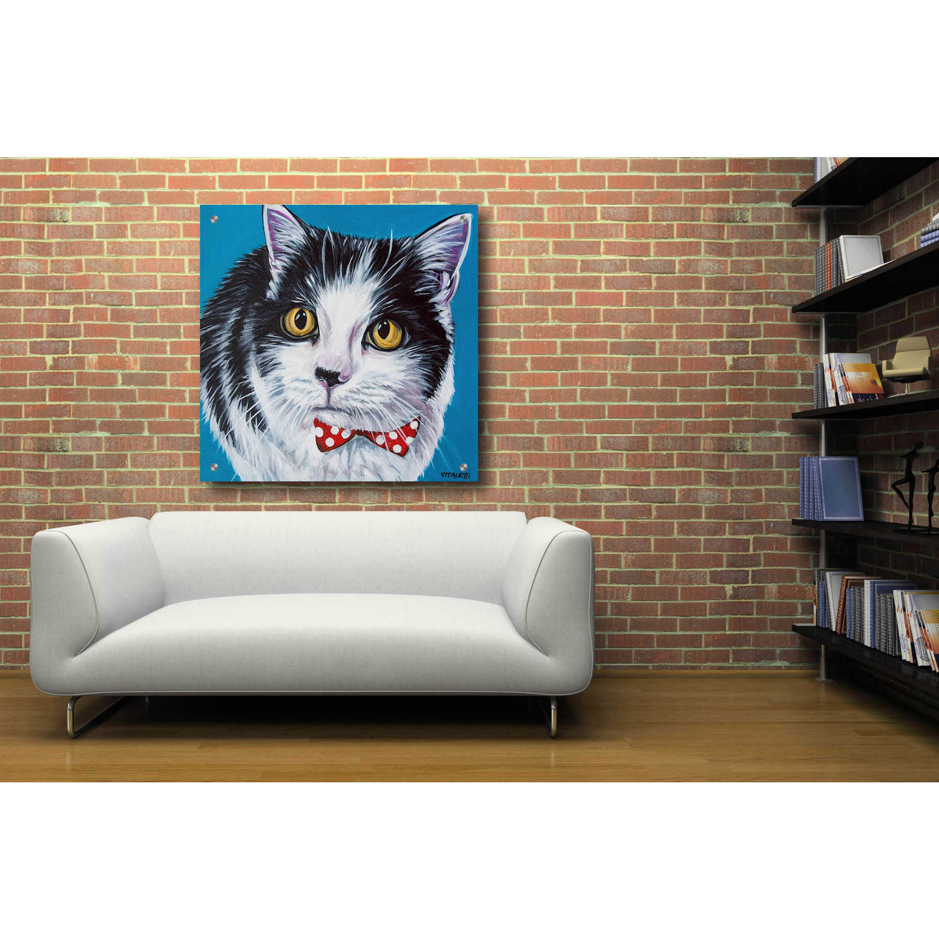 Epic Art 'Classy Cat I' by Carolee Vitaletti, Acrylic Glass Wall Art,36x36