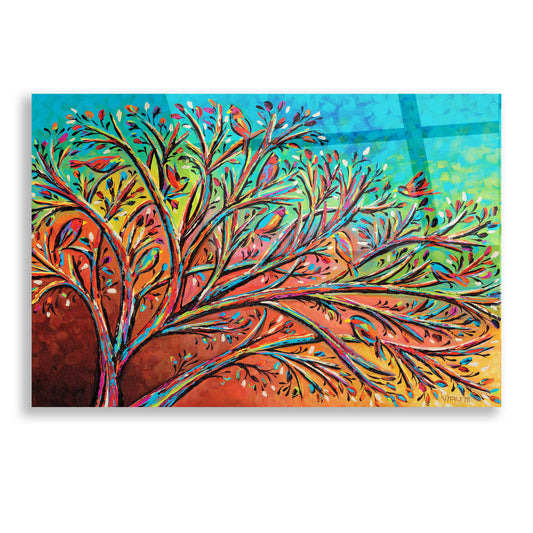 Epic Art 'Sunrise Treetops Birds II' by Carolee Vitaletti, Acrylic Glass Wall Art