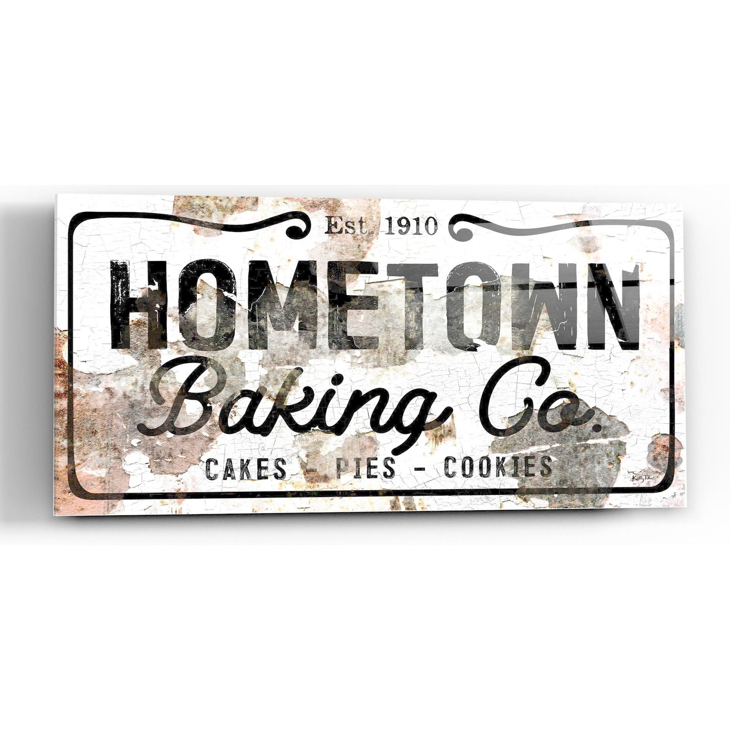 Epic Art 'Hometown Baking Co' by Kelley Talent, Acrylic Glass Wall Art,48x24