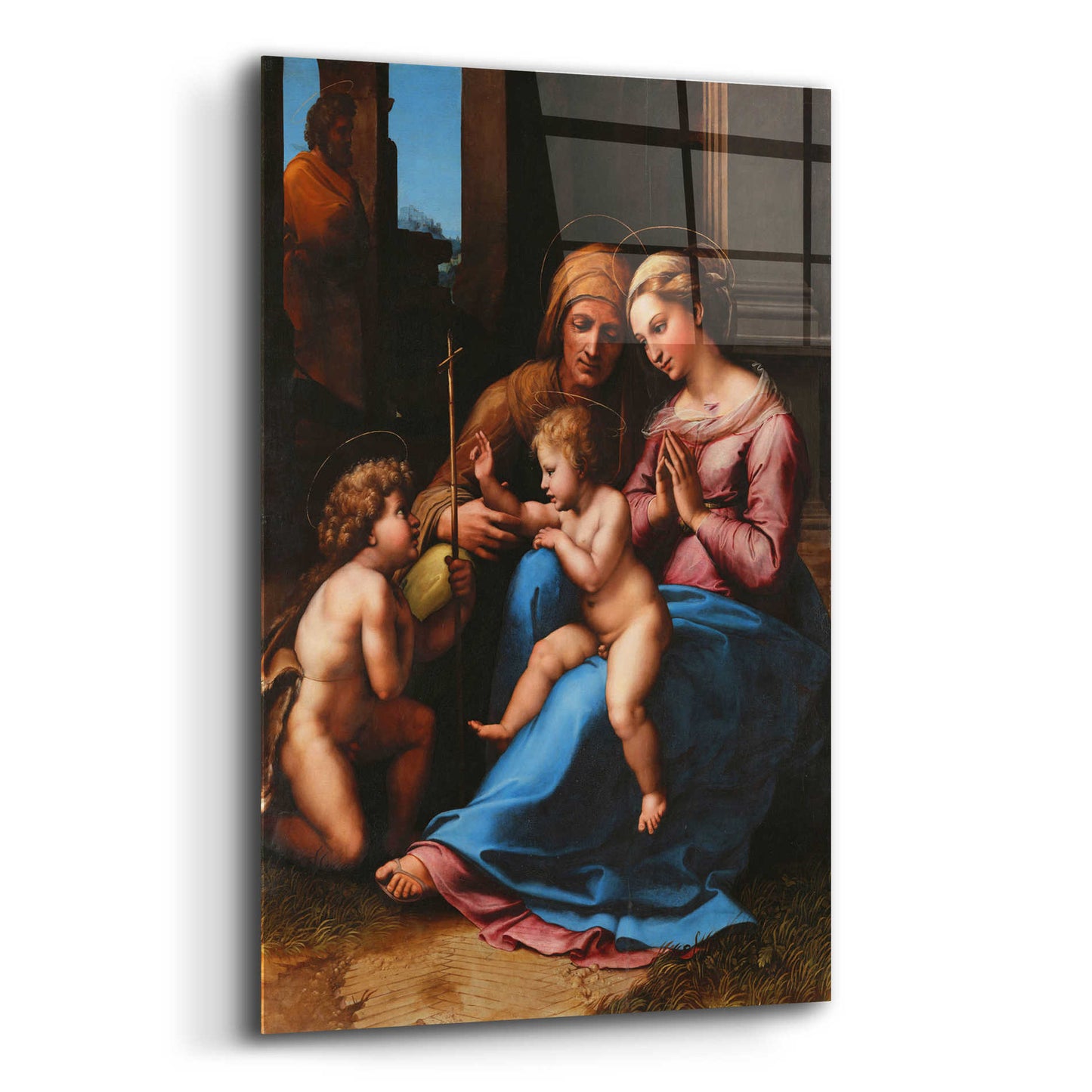 Epic Art 'Madonna of Divine Love' by Raphael, Acrylic Glass Wall Art,12x16