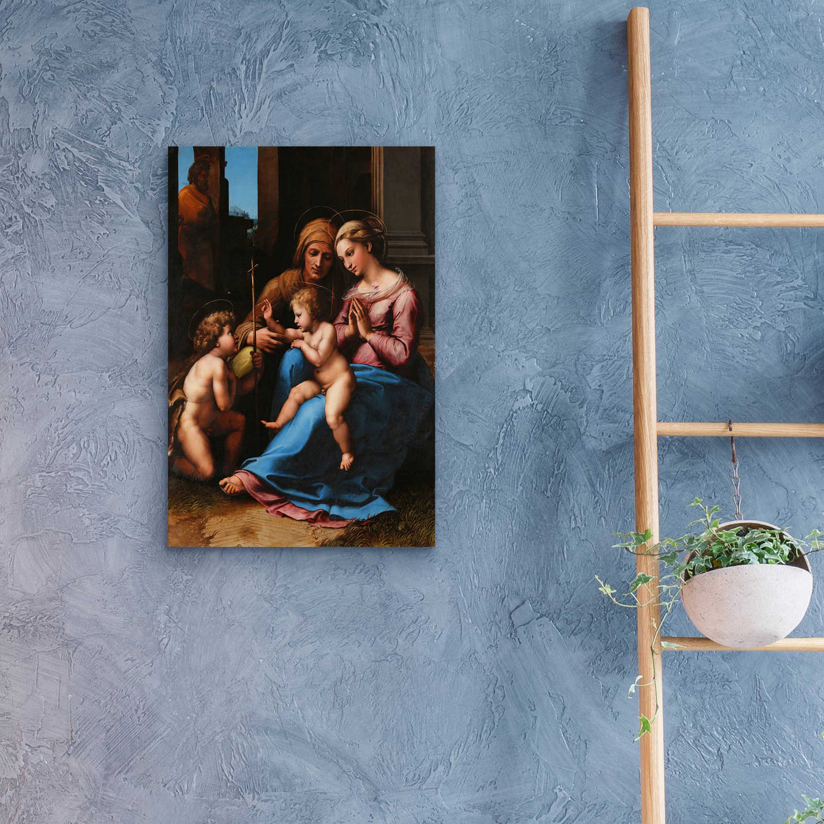 Epic Art 'Madonna of Divine Love' by Raphael, Acrylic Glass Wall Art,16x24