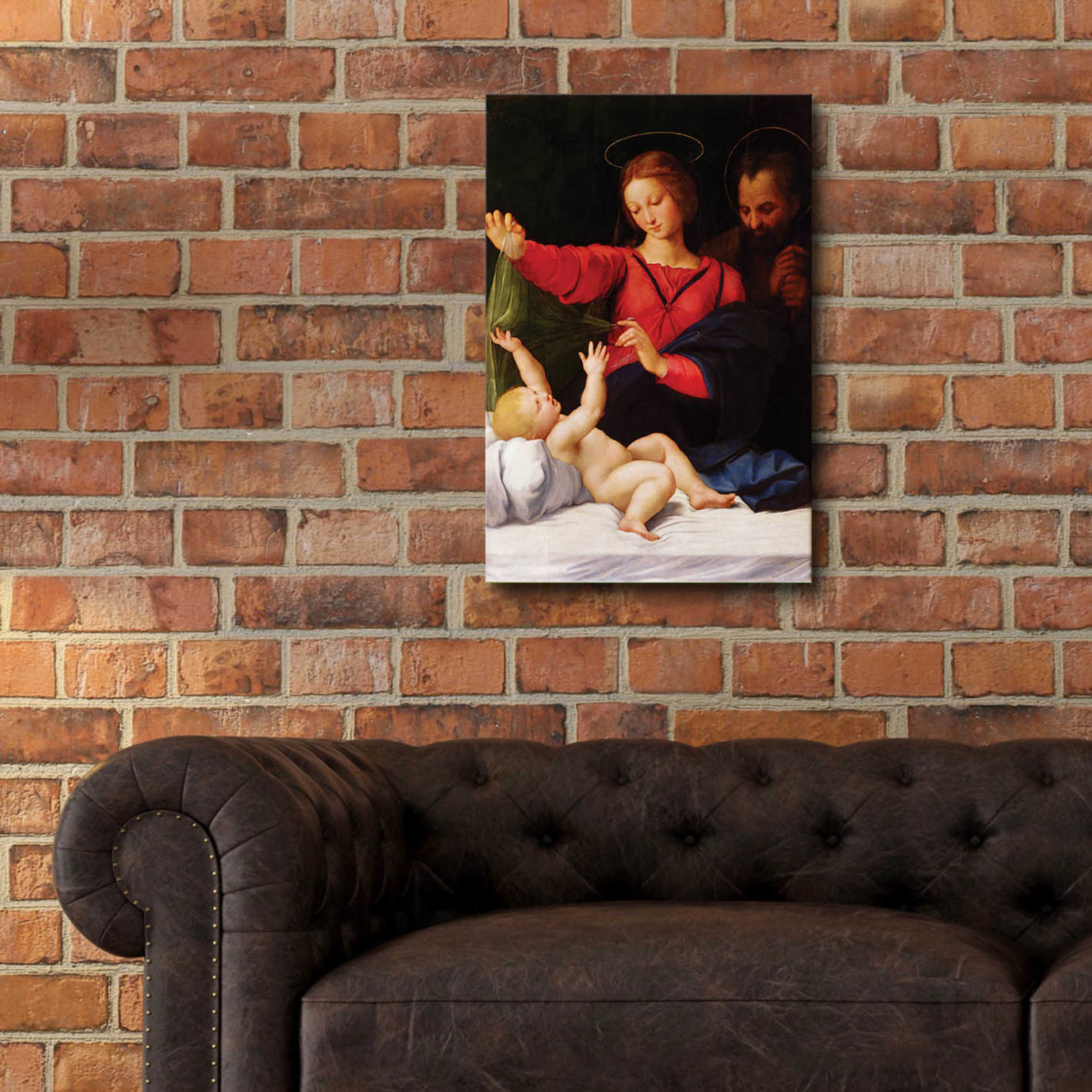 Epic Art 'Madonna of Loreto' by Raphael, Acrylic Glass Wall Art,16x24