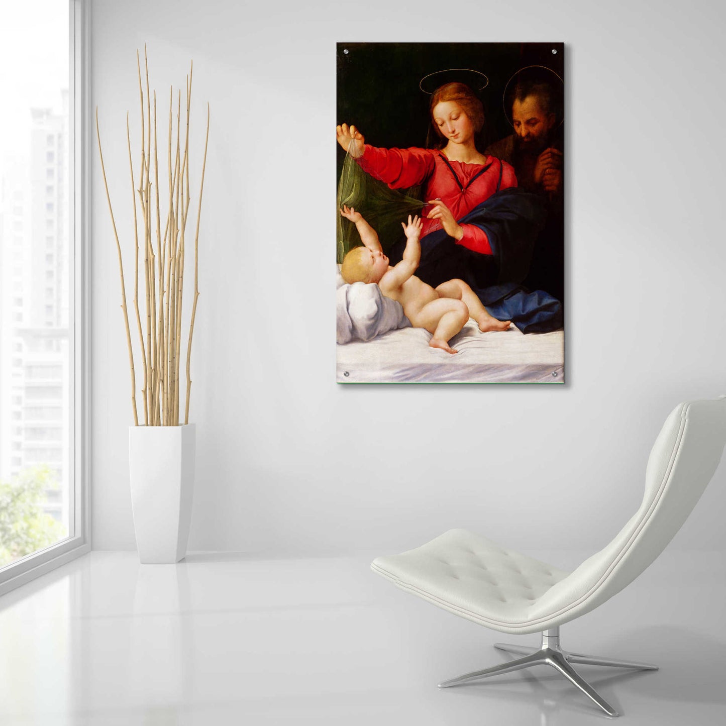 Epic Art 'Madonna of Loreto' by Raphael, Acrylic Glass Wall Art,24x36