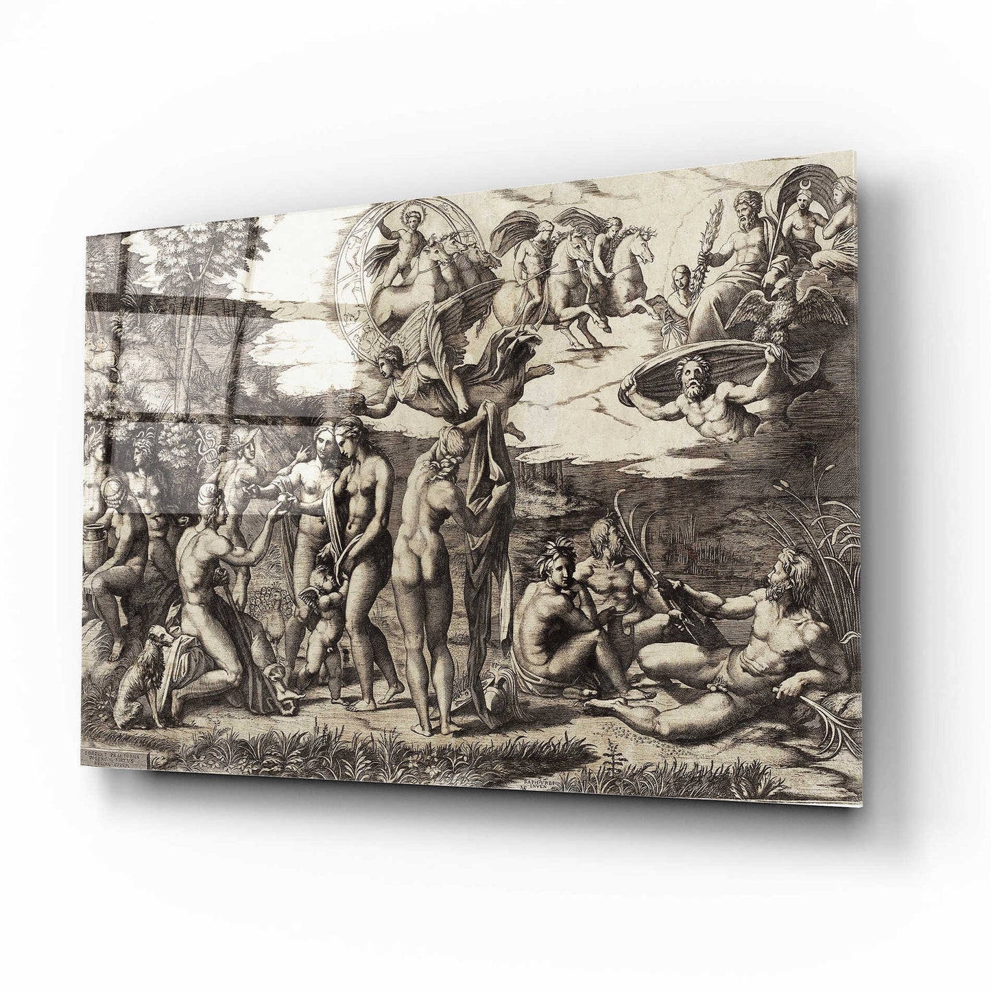 Epic Art 'The Transfiguration' by Raphael., Acrylic Glass Wall Art,16x12