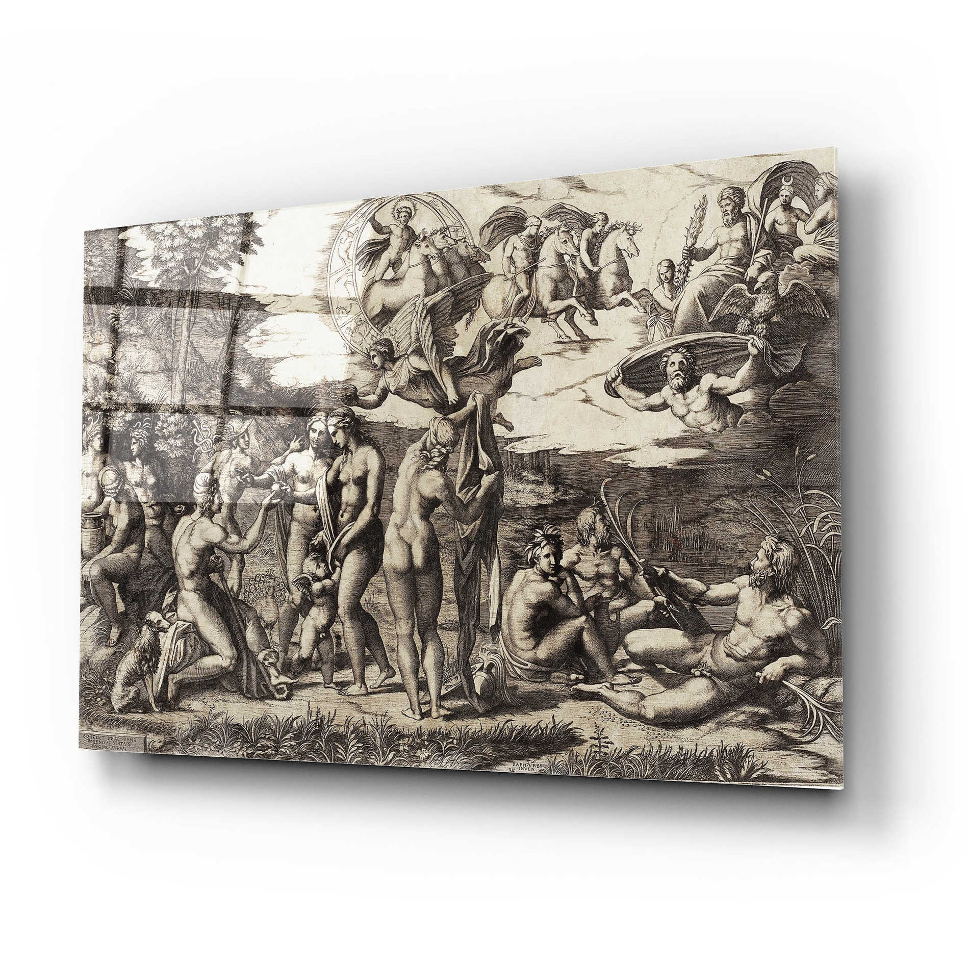 Epic Art 'The Transfiguration' by Raphael., Acrylic Glass Wall Art,24x16
