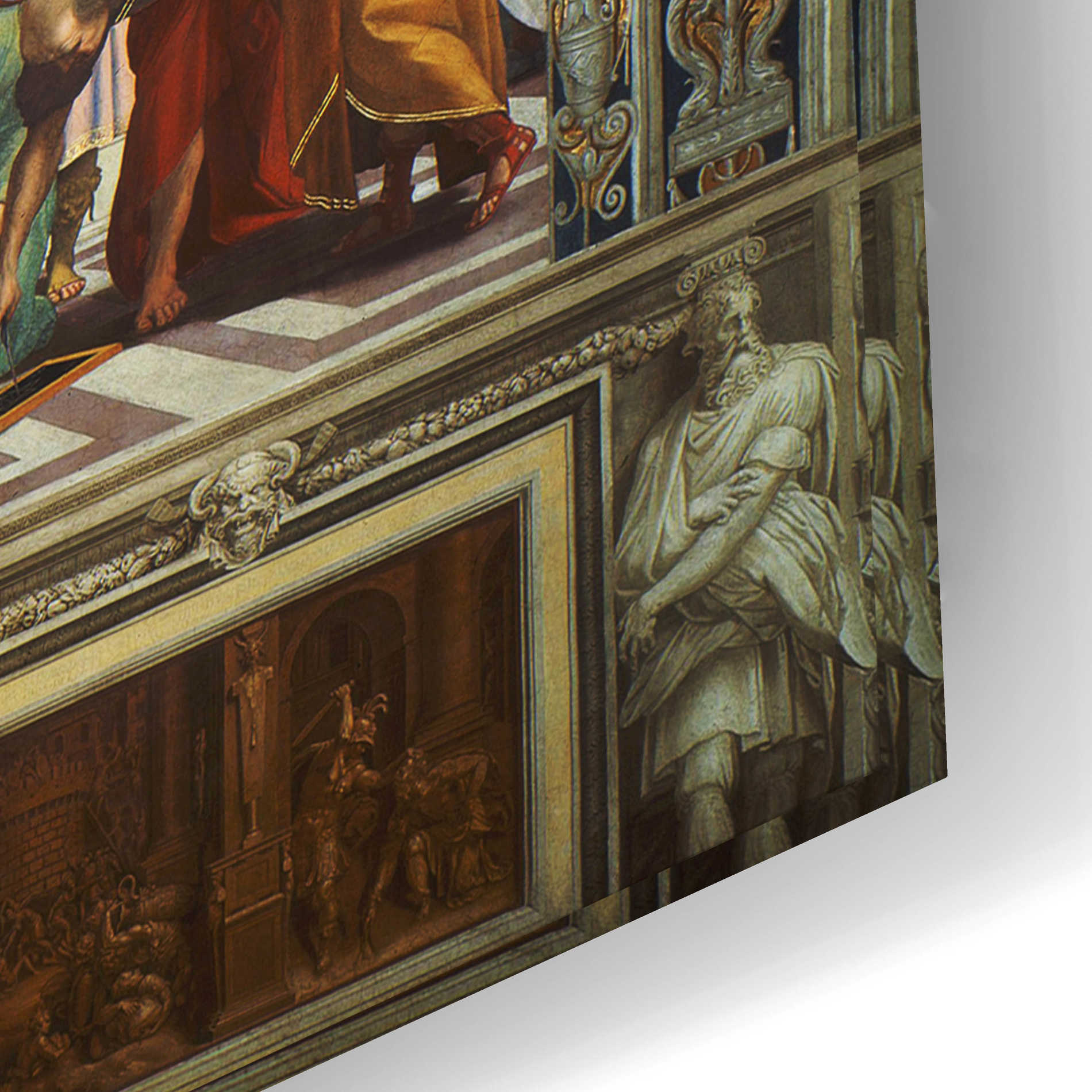 Epic Art 'The School of Athens' by Raphael, Acrylic Glass Wall Art,24x16