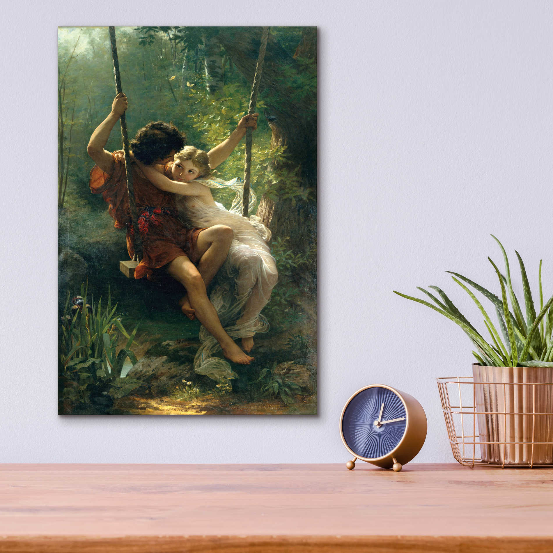 Epic Art 'Springtime' by Pierre Auguste Cot, Acrylic Glass Wall Art,12x16