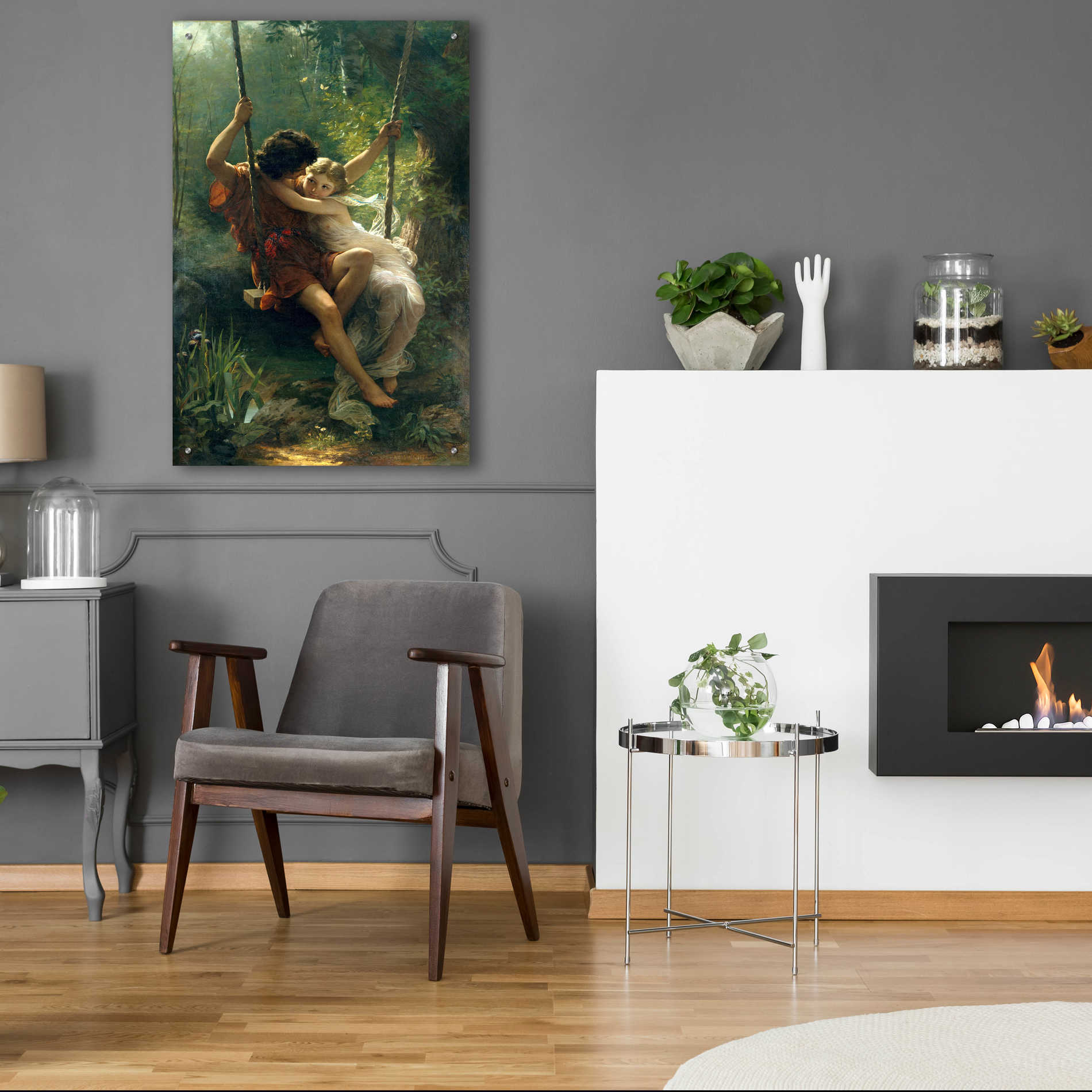 Epic Art 'Springtime' by Pierre Auguste Cot, Acrylic Glass Wall Art,24x36