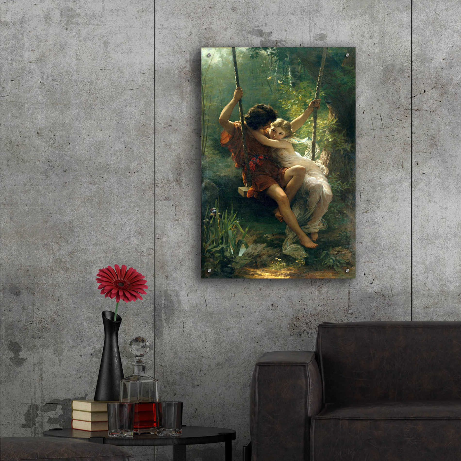 Epic Art 'Springtime' by Pierre Auguste Cot, Acrylic Glass Wall Art,24x36