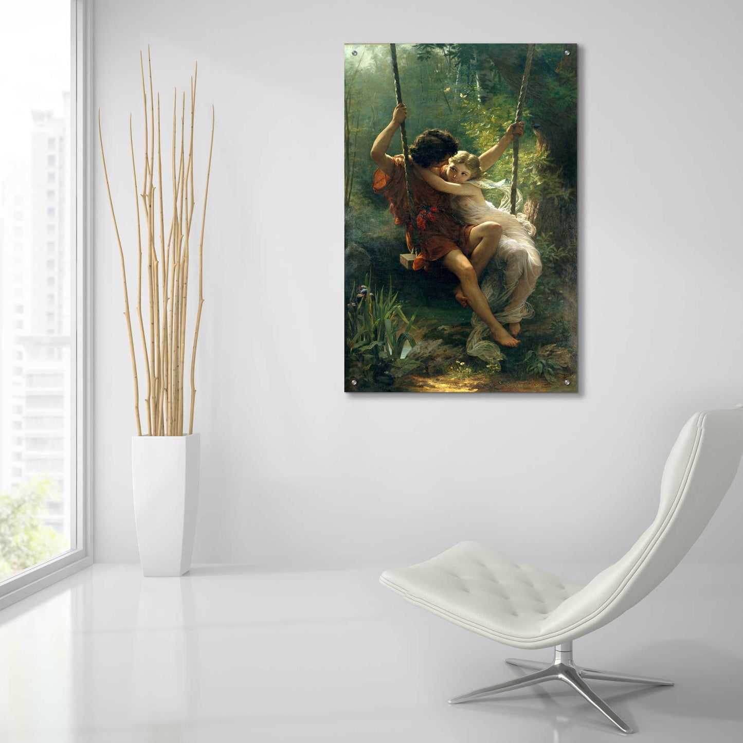 Epic Art 'Springtime' by Pierre Auguste Cot, Acrylic Glass Wall Art,24x36