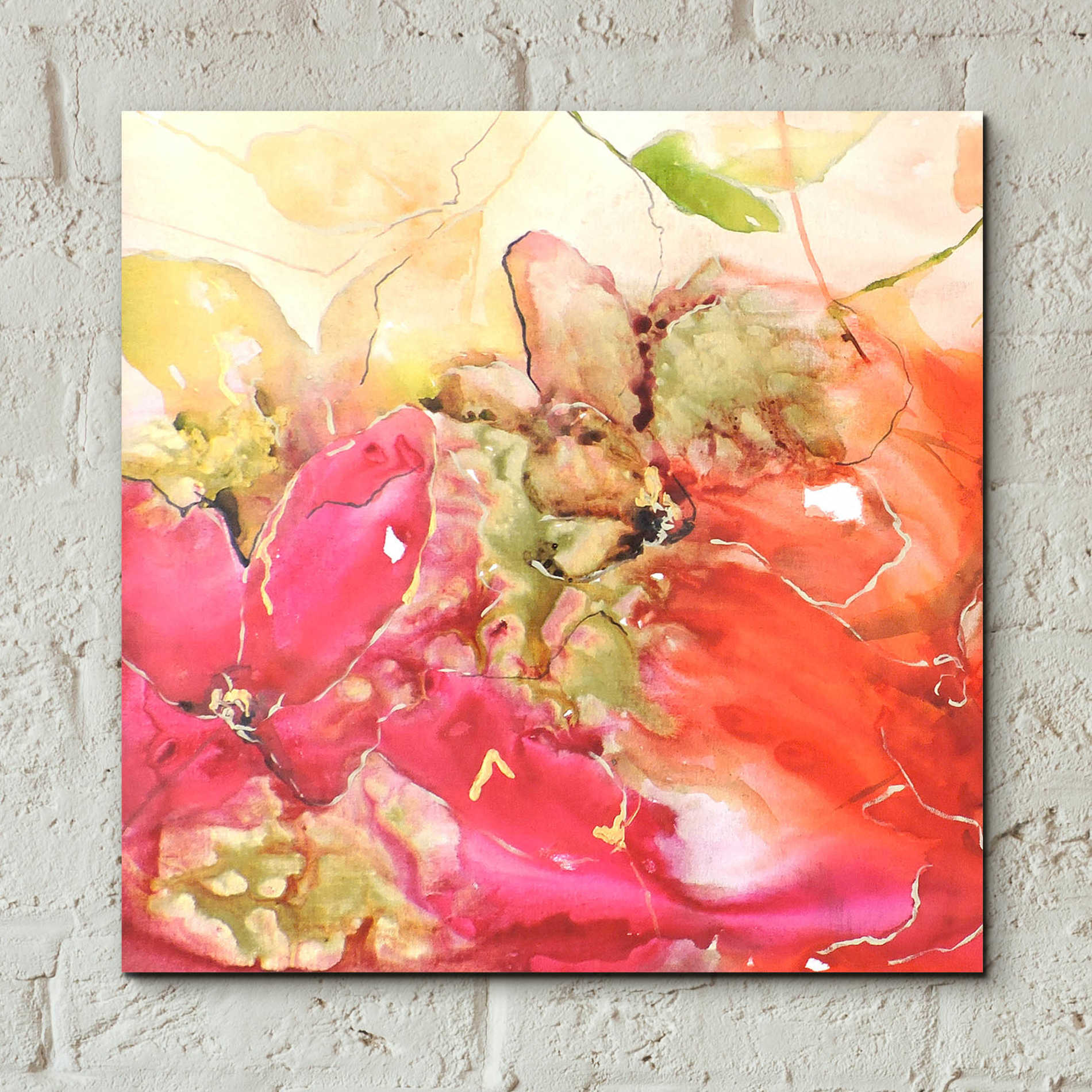 Epic Art 'En Naranjas I' by Leticia Herrera, Acrylic Glass Wall Art,12x12