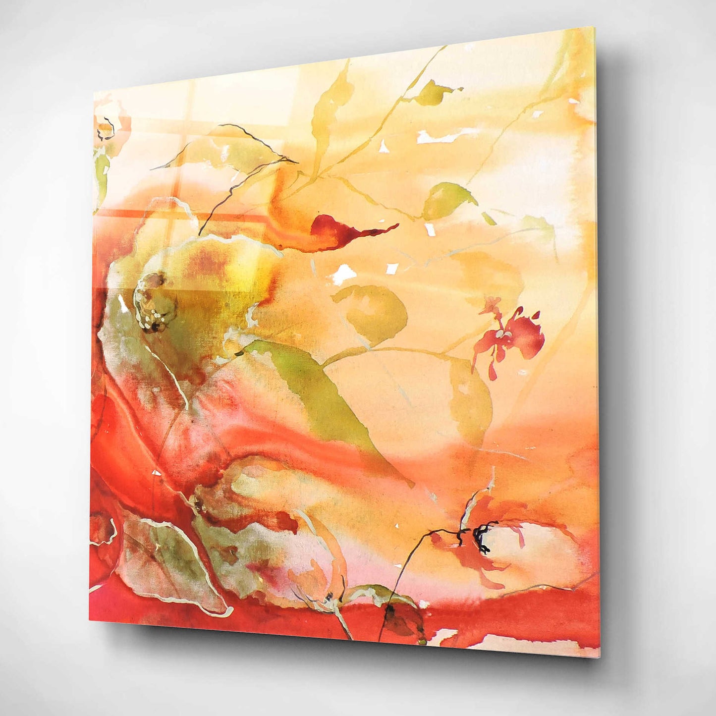 Epic Art 'En Naranjas II' by Leticia Herrera, Acrylic Glass Wall Art,12x12