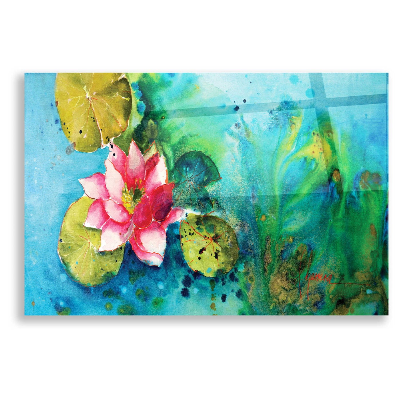 Epic Art 'Horizontal Flores VI' by Leticia Herrera, Acrylic Glass Wall Art