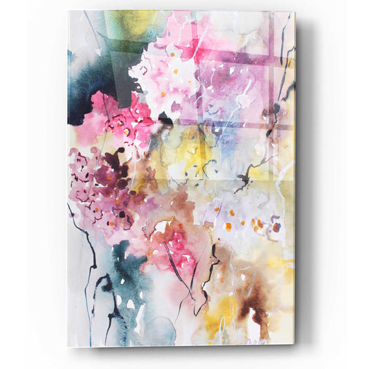 Epic Art 'Blooms Aquas III' by Leticia Herrera, Acrylic Glass Wall Art