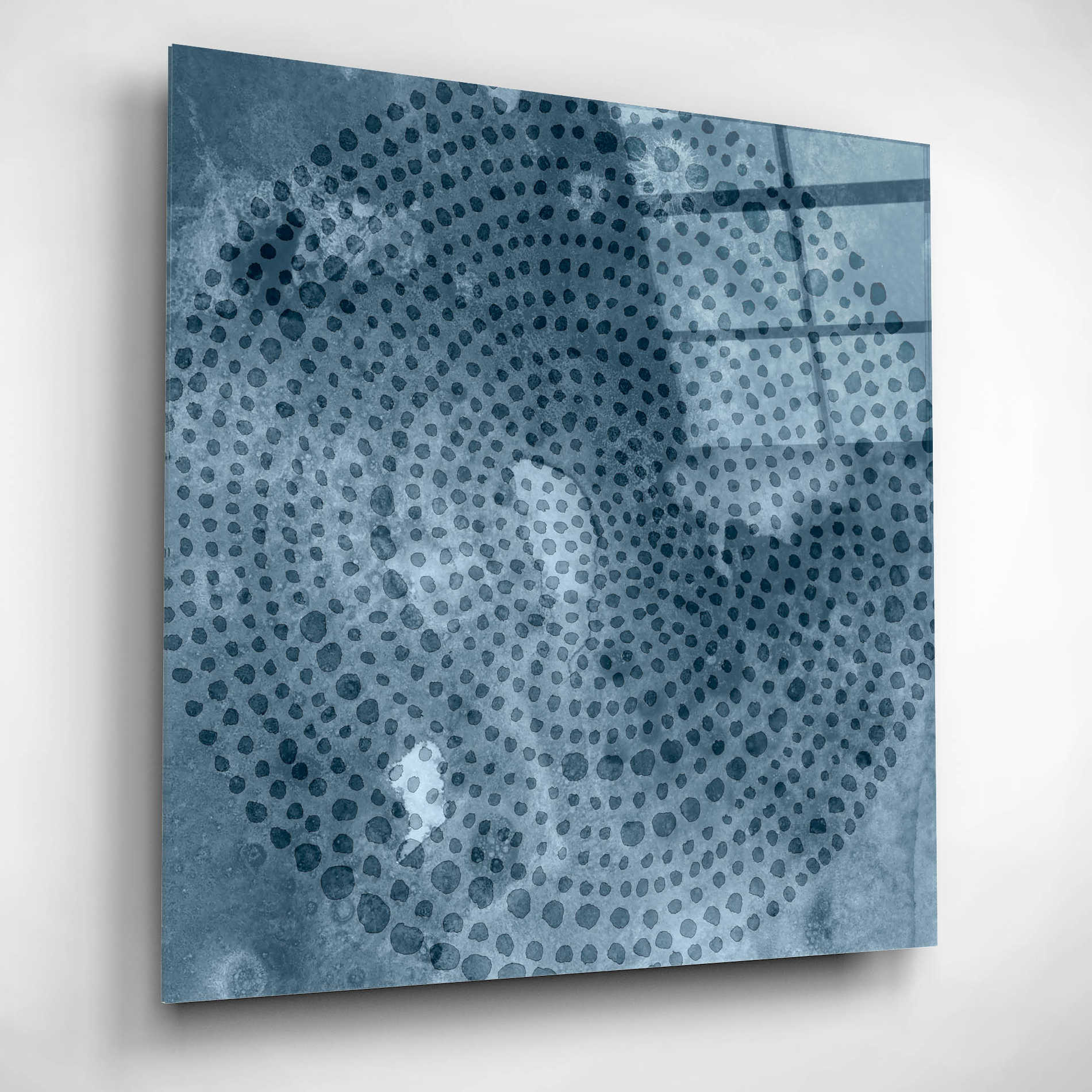 Epic Art 'Indigo Wheel I' by Chariklia Zarris, Acrylic Glass Wall Art,12x12