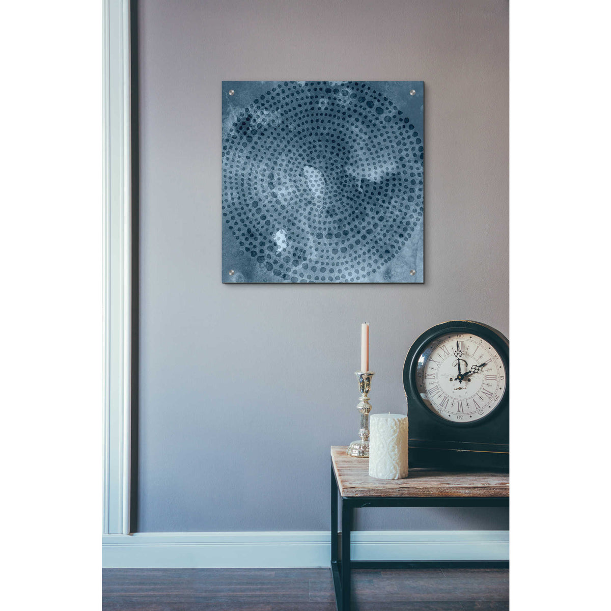 Epic Art 'Indigo Wheel I' by Chariklia Zarris, Acrylic Glass Wall Art,24x24
