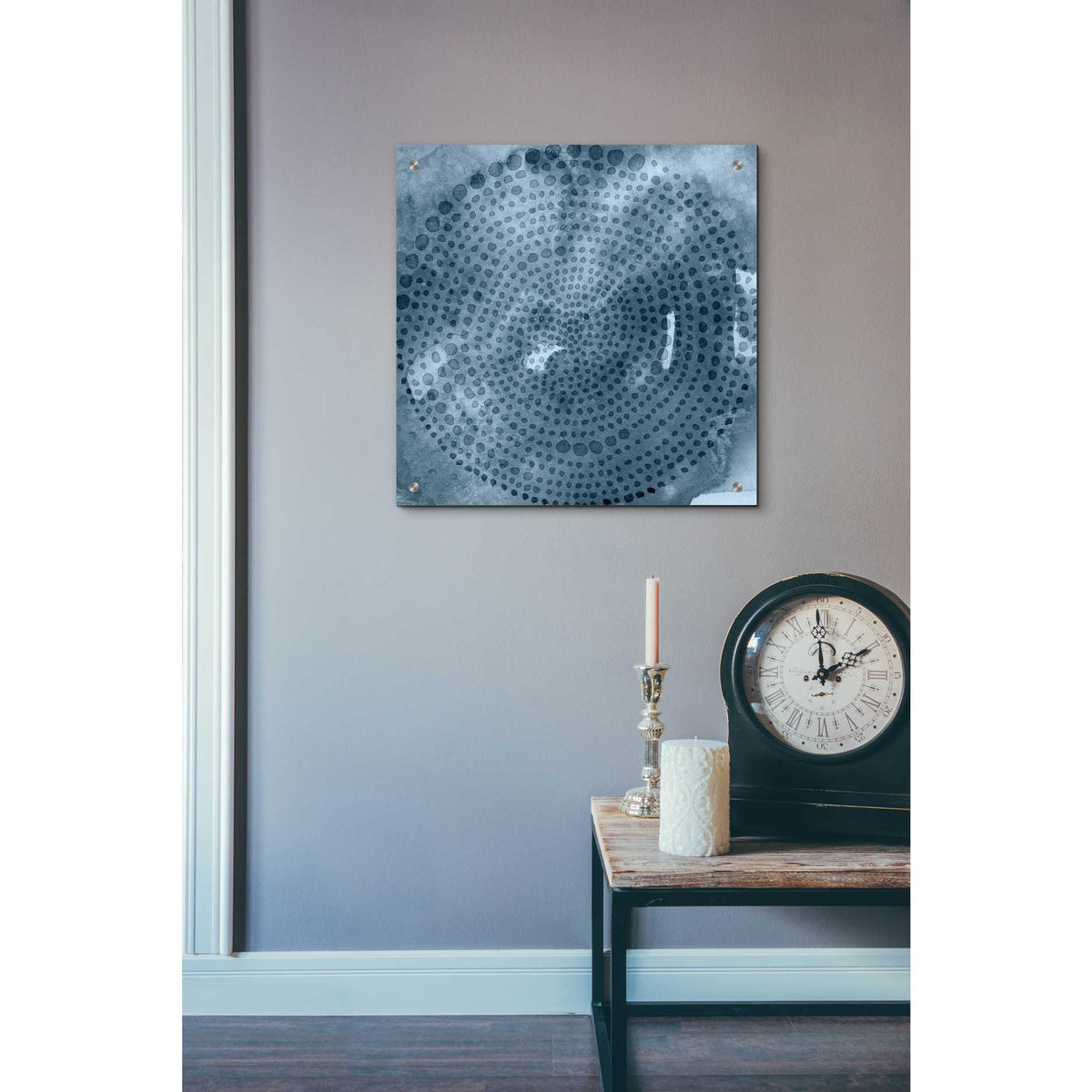 Epic Art 'Indigo Wheel II' by Chariklia Zarris, Acrylic Glass Wall Art,24x24