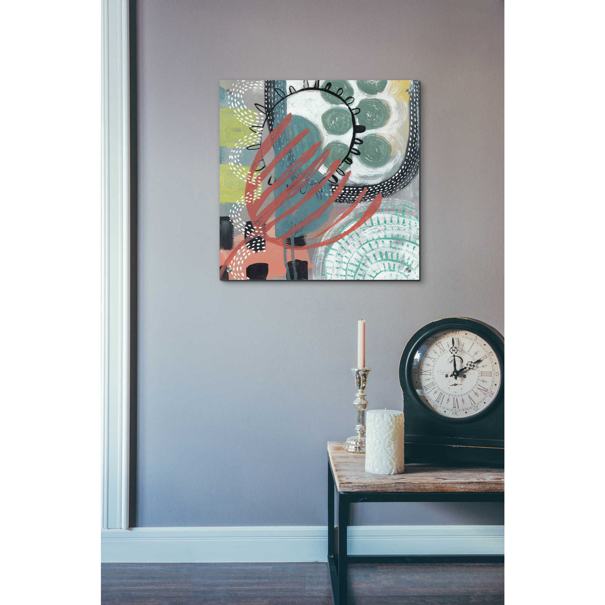 Epic Art 'Ticker Tape IV' by Chariklia Zarris, Acrylic Glass Wall Art,24x24