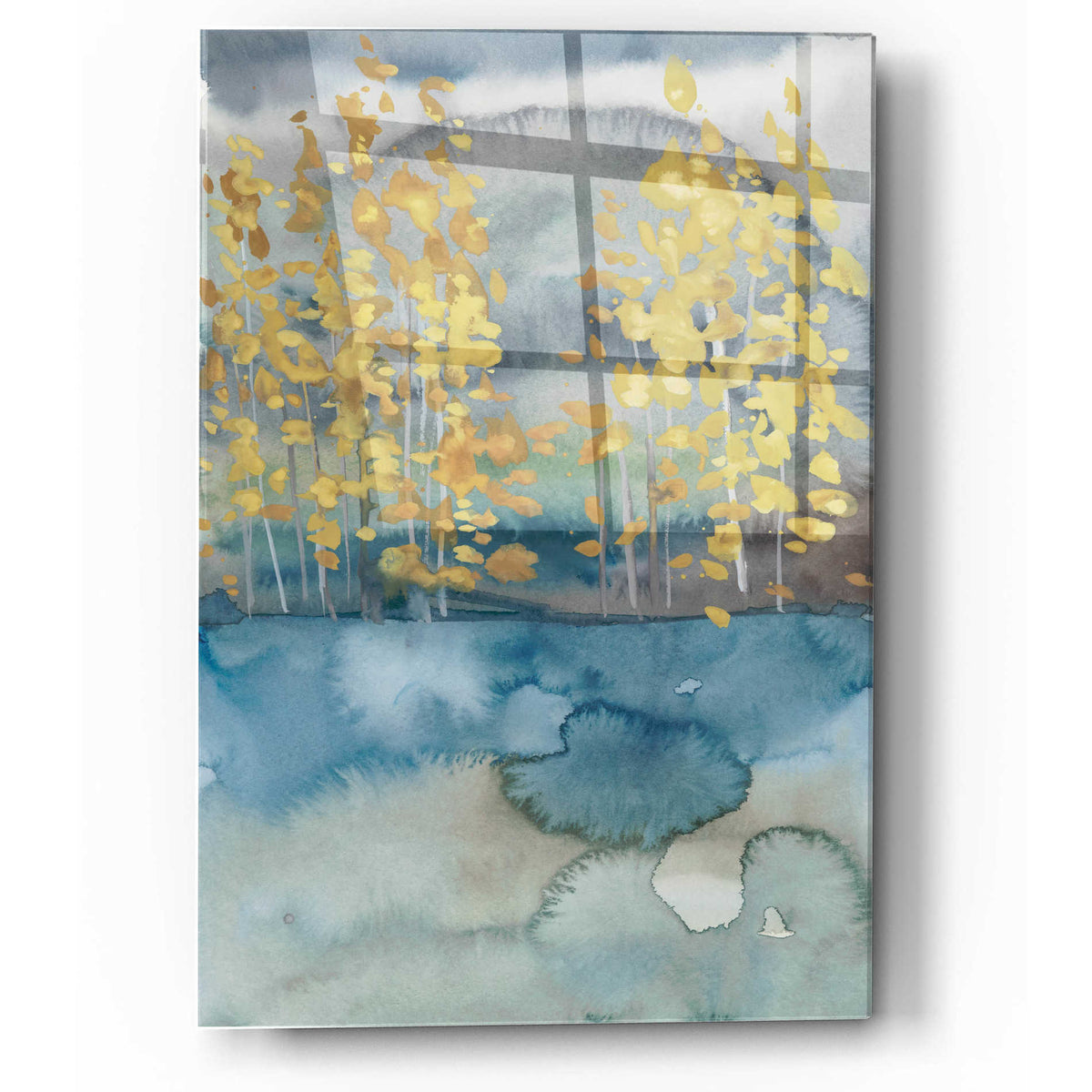 Epic Art 'Golden Trees I' by Chariklia Zarris, Acrylic Glass Wall Art