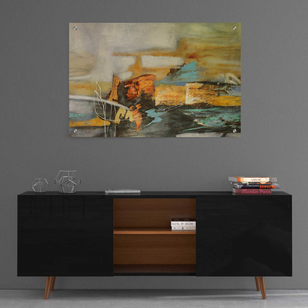 Epic Art 'Composicion II' by Gabriela Villarreal, Acrylic Glass Wall Art,36x24