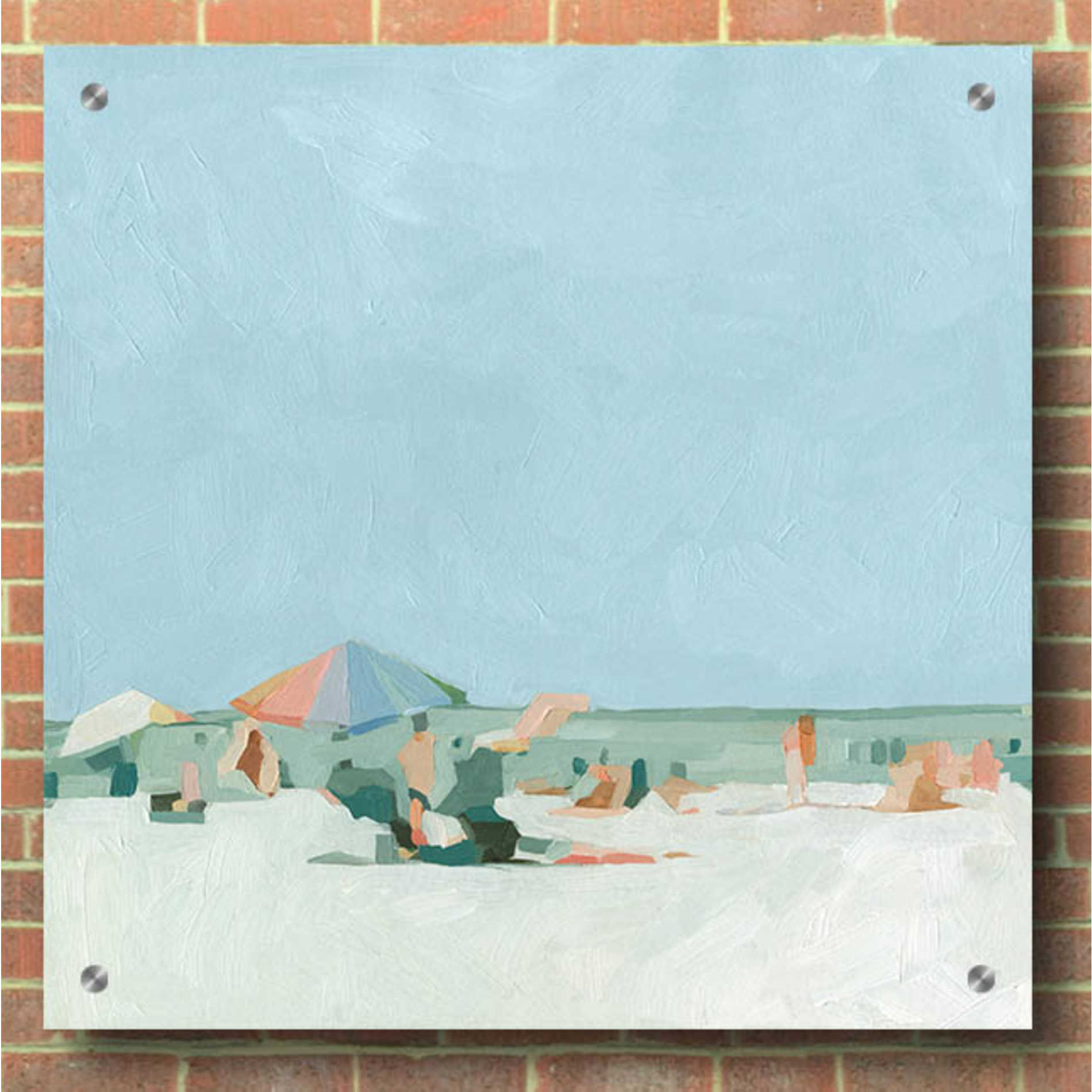 Epic Art 'Summer Palette I' by Emma Scarvey, Acrylic Glass Wall Art,36x36