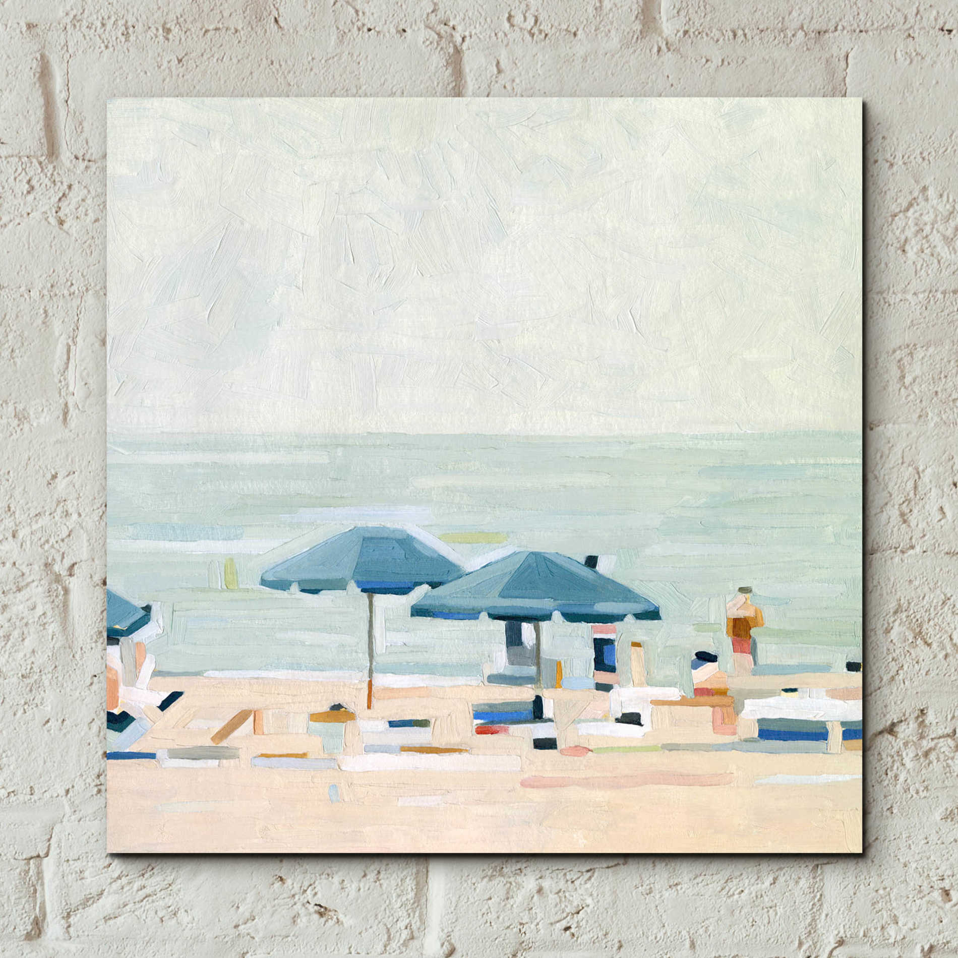 Epic Art 'If It's the Beaches I' by Emma Scarvey, Acrylic Glass Wall Art,12x12