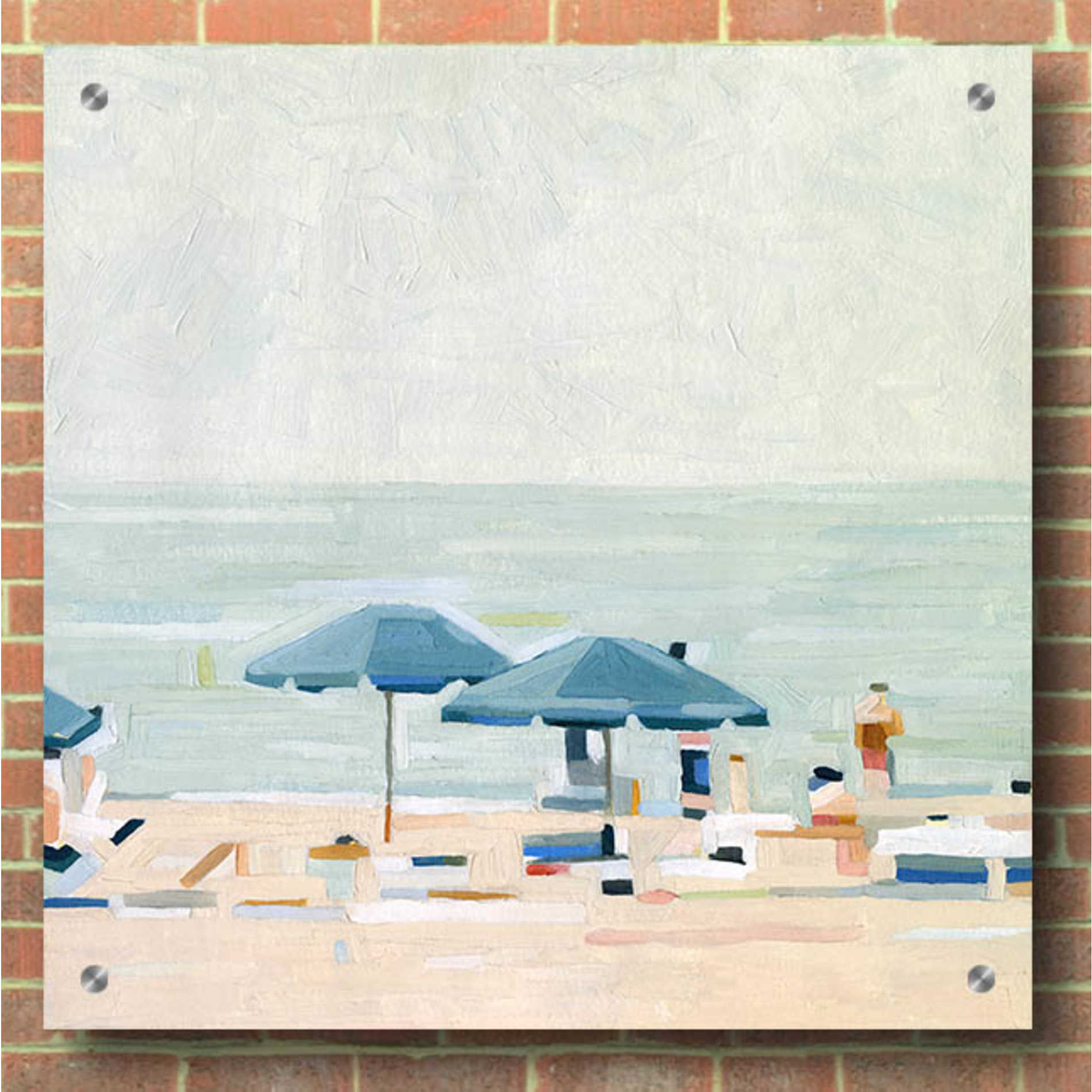 Epic Art 'If It's the Beaches I' by Emma Scarvey, Acrylic Glass Wall Art,36x36