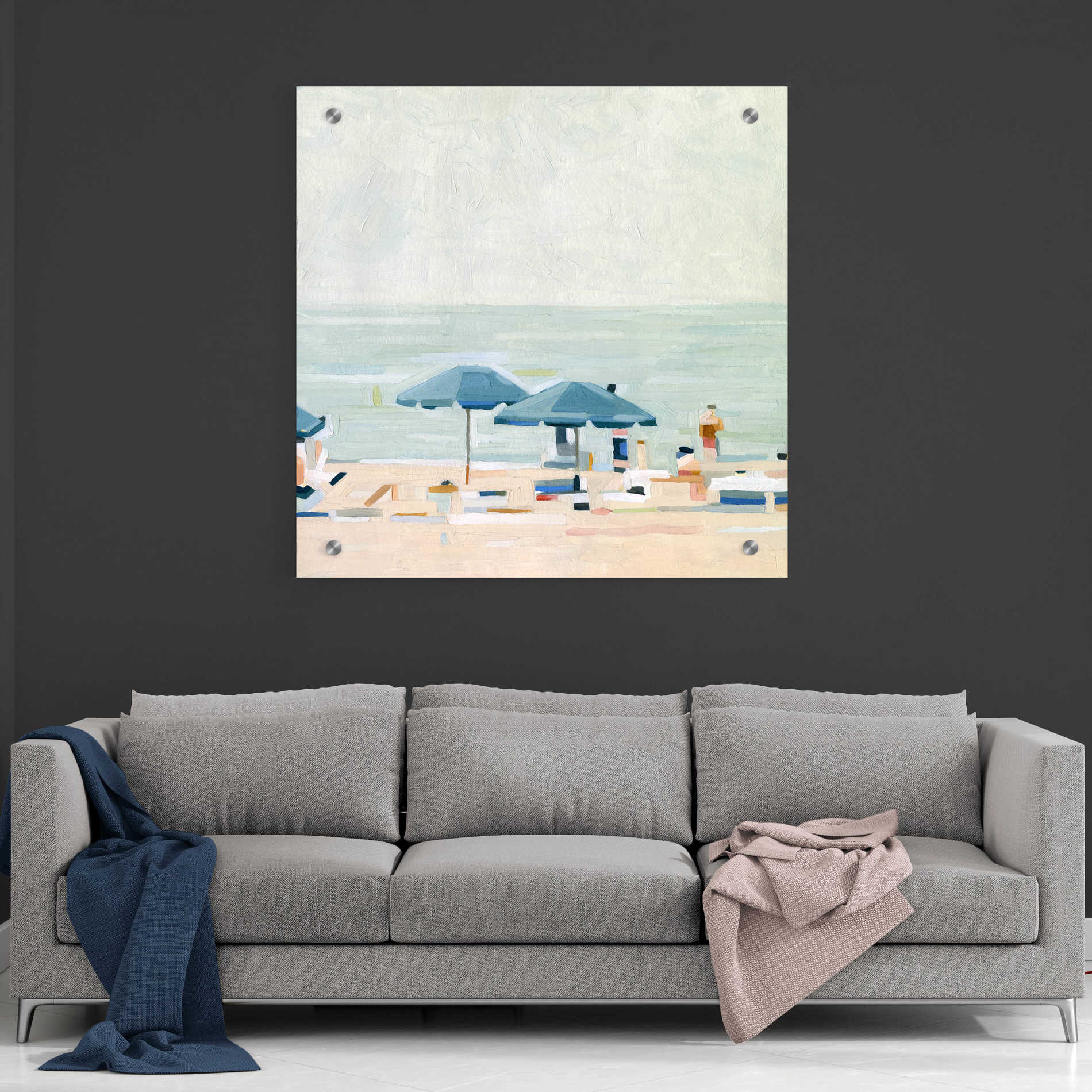 Epic Art 'If It's the Beaches I' by Emma Scarvey, Acrylic Glass Wall Art,36x36