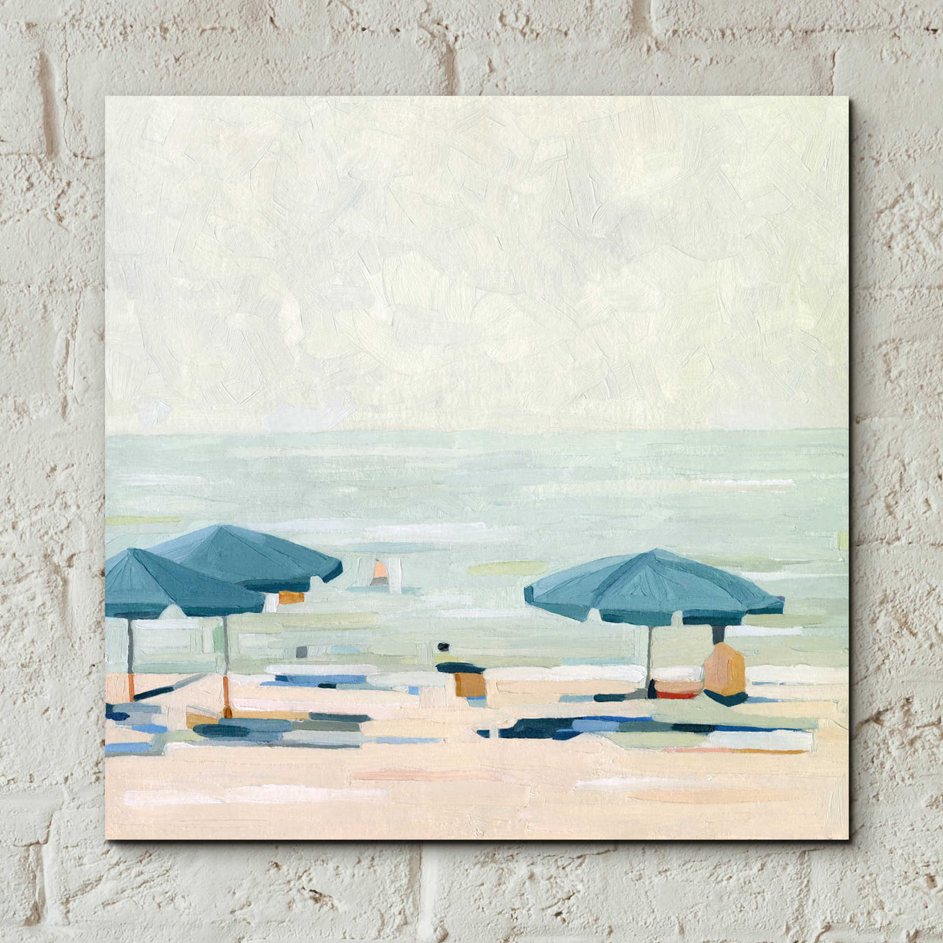 Epic Art 'If It's the Beaches II' by Emma Scarvey, Acrylic Glass Wall Art,12x12