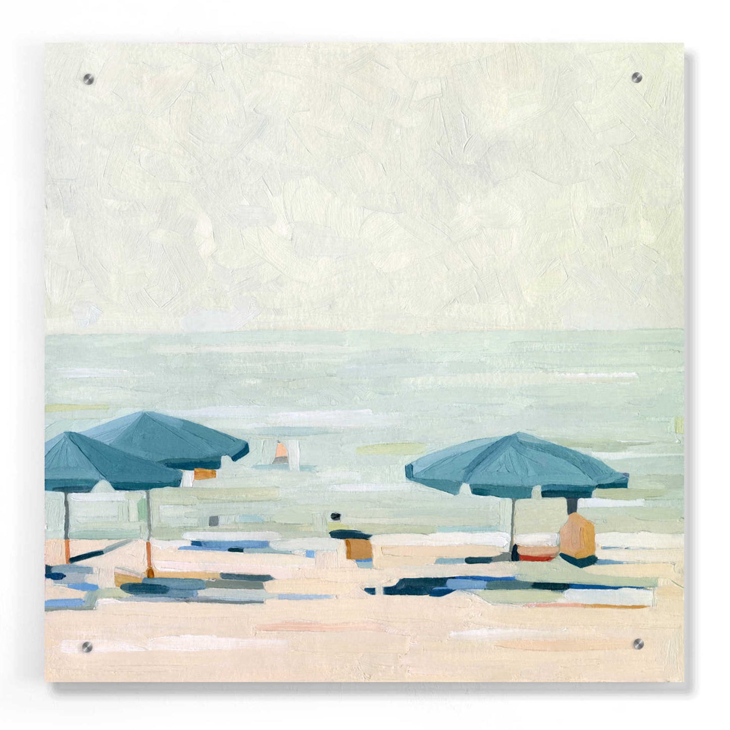 Epic Art 'If It's the Beaches II' by Emma Scarvey, Acrylic Glass Wall Art,24x24