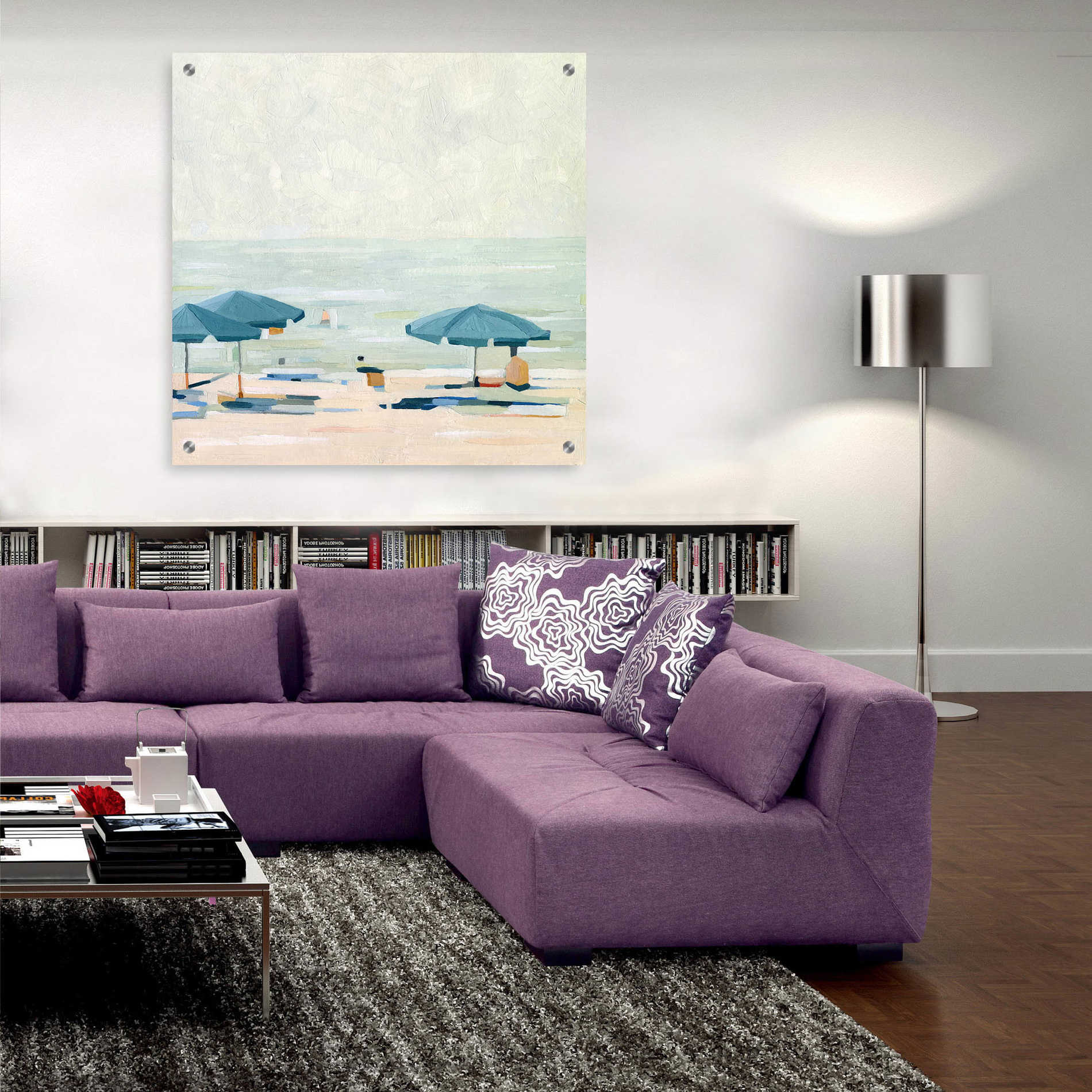 Epic Art 'If It's the Beaches II' by Emma Scarvey, Acrylic Glass Wall Art,36x36