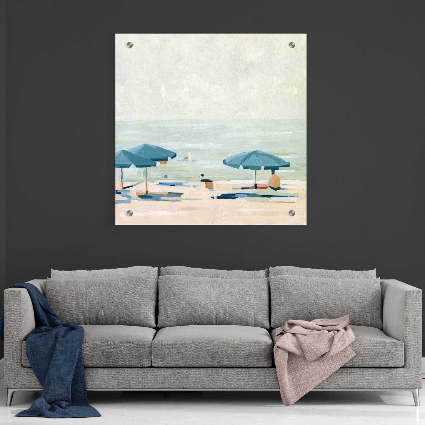 Epic Art 'If It's the Beaches II' by Emma Scarvey, Acrylic Glass Wall Art,36x36