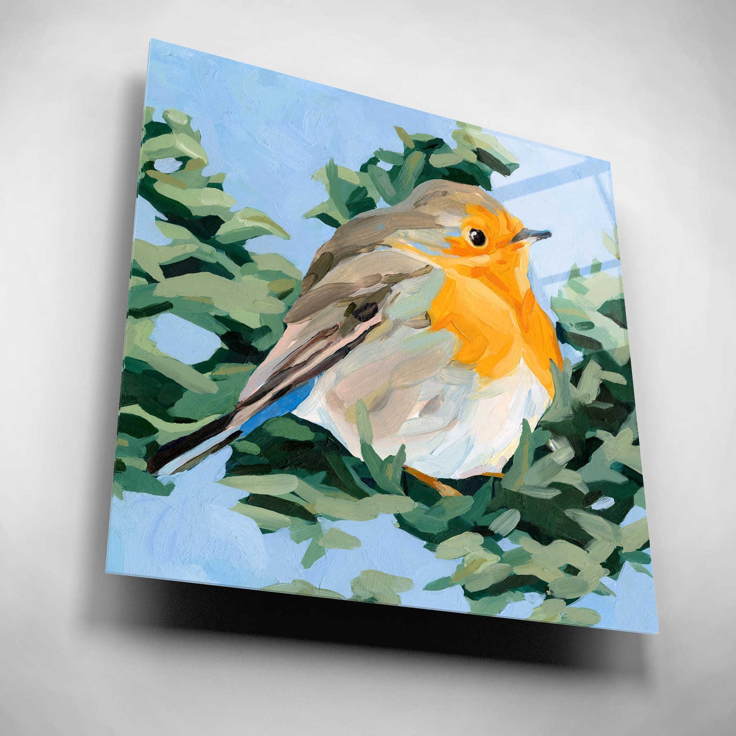 Epic Art 'Painterly Bird I' by Emma Scarvey, Acrylic Glass Wall Art,12x12