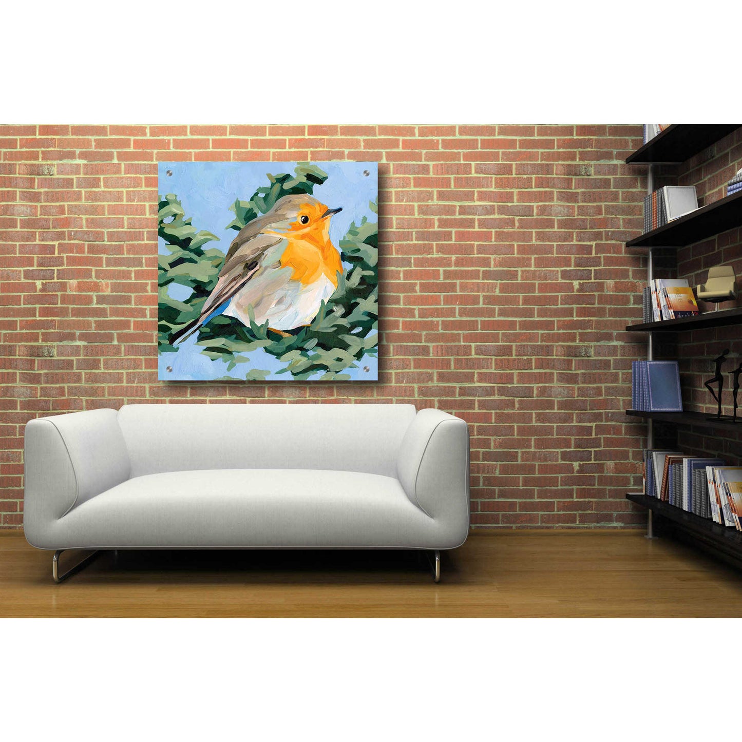 Epic Art 'Painterly Bird I' by Emma Scarvey, Acrylic Glass Wall Art,36x36