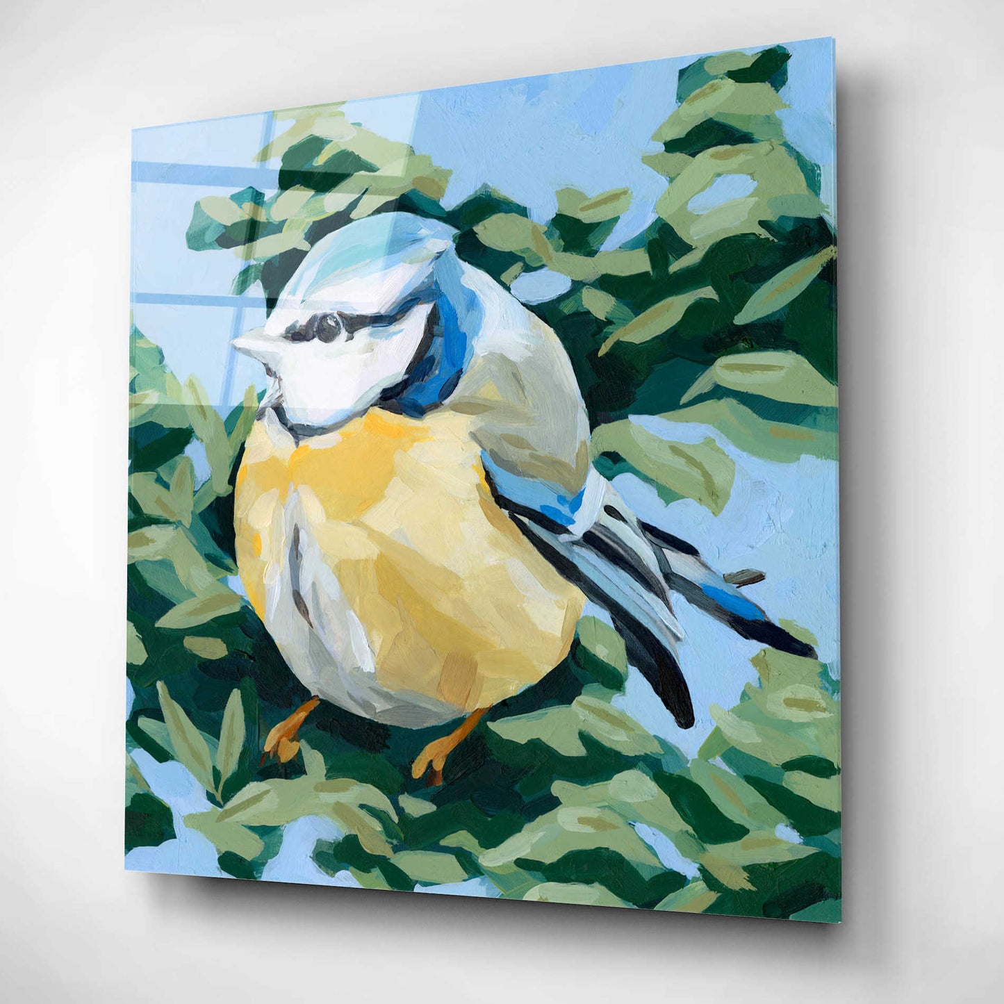 Epic Art 'Painterly Bird II' by Emma Scarvey, Acrylic Glass Wall Art,12x12