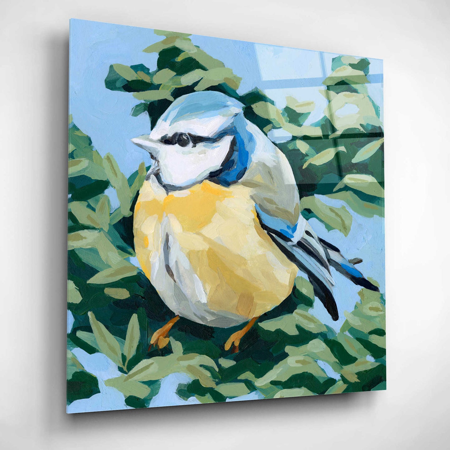 Epic Art 'Painterly Bird II' by Emma Scarvey, Acrylic Glass Wall Art,12x12