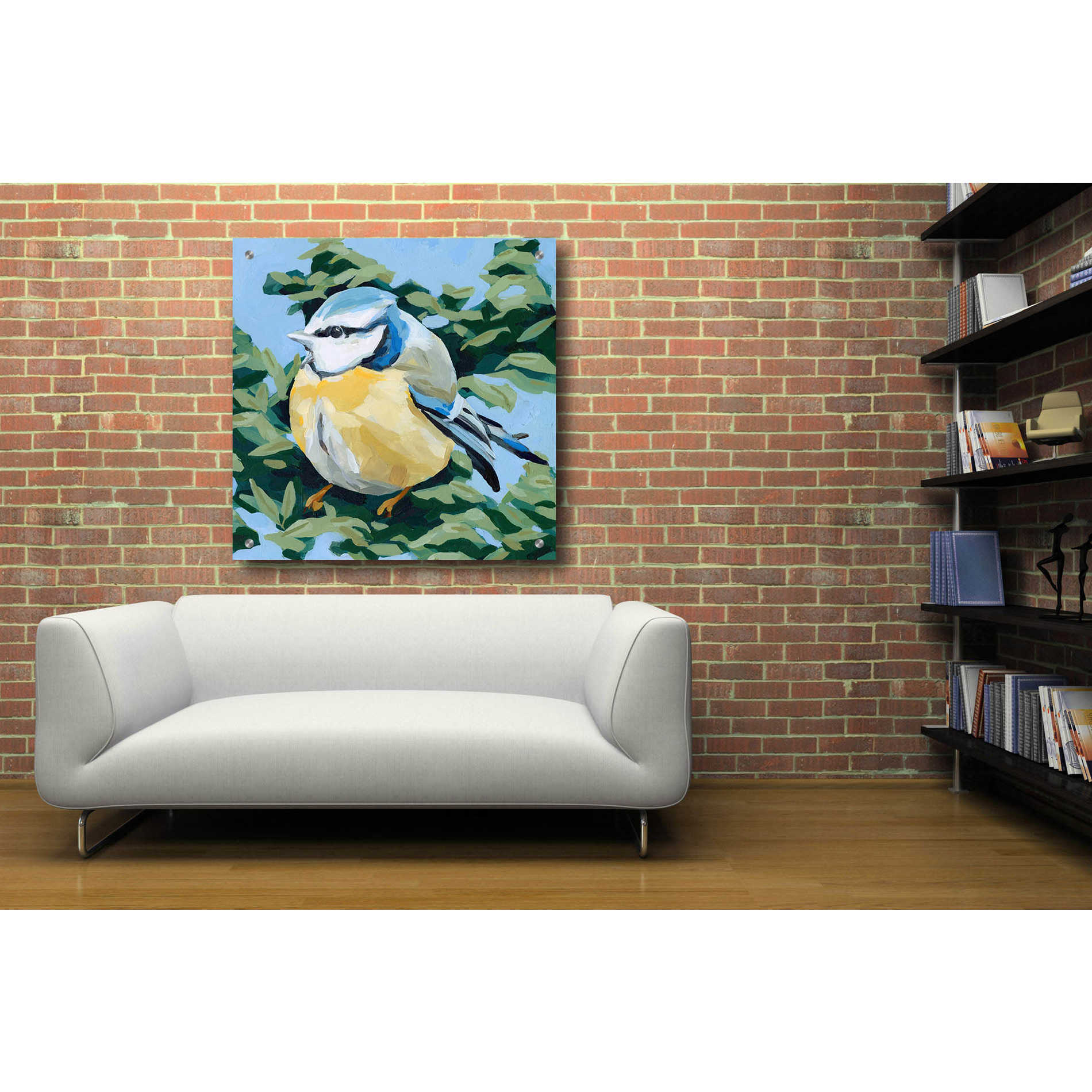 Epic Art 'Painterly Bird II' by Emma Scarvey, Acrylic Glass Wall Art,36x36