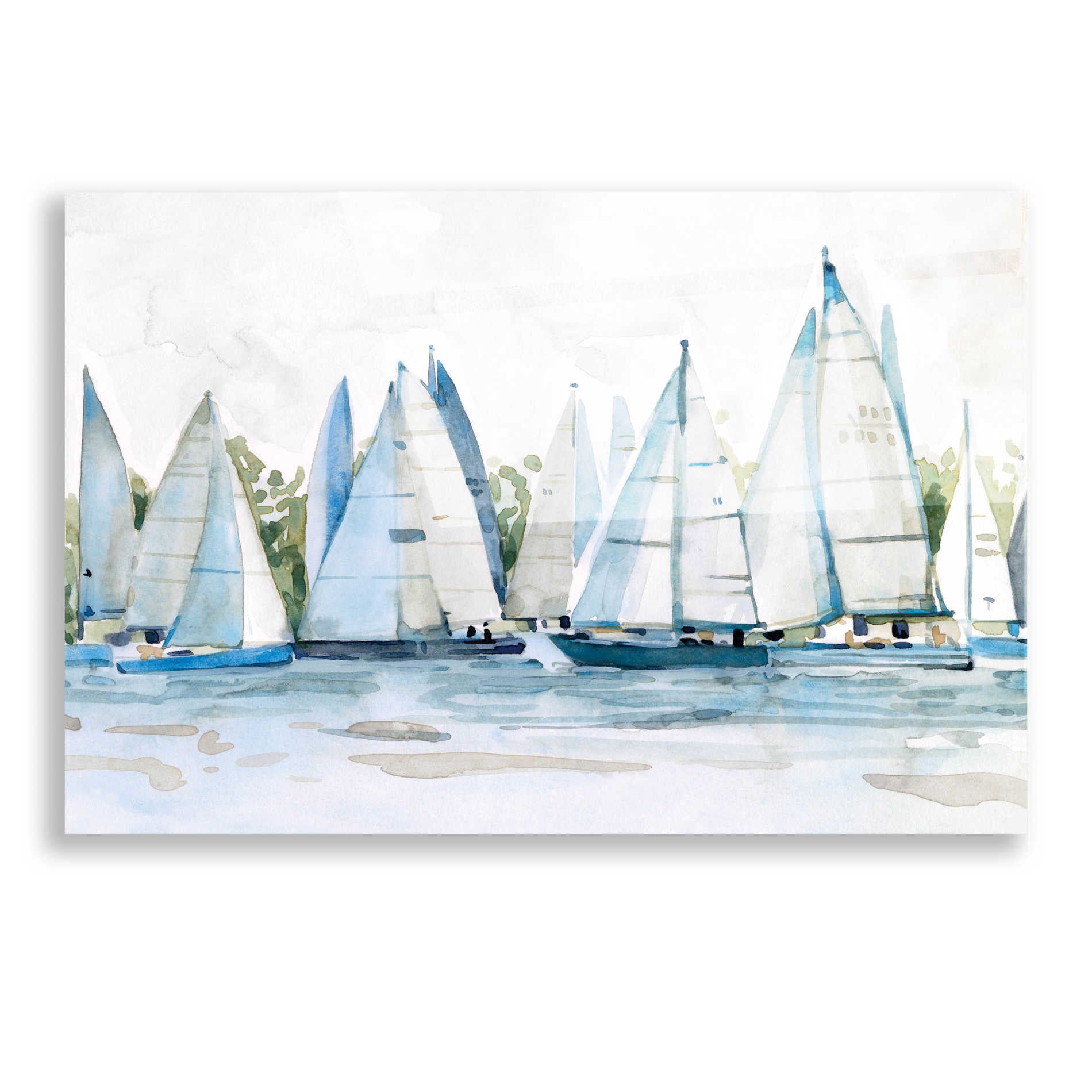 Epic Art 'Pastel Marina II' by Emma Scarvey, Acrylic Glass Wall Art