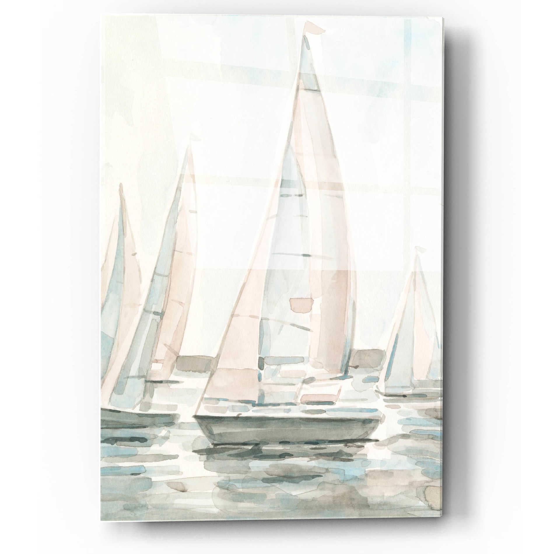 Epic Art 'Soft Sail I' by Emma Scarvey, Acrylic Glass Wall Art,12x16