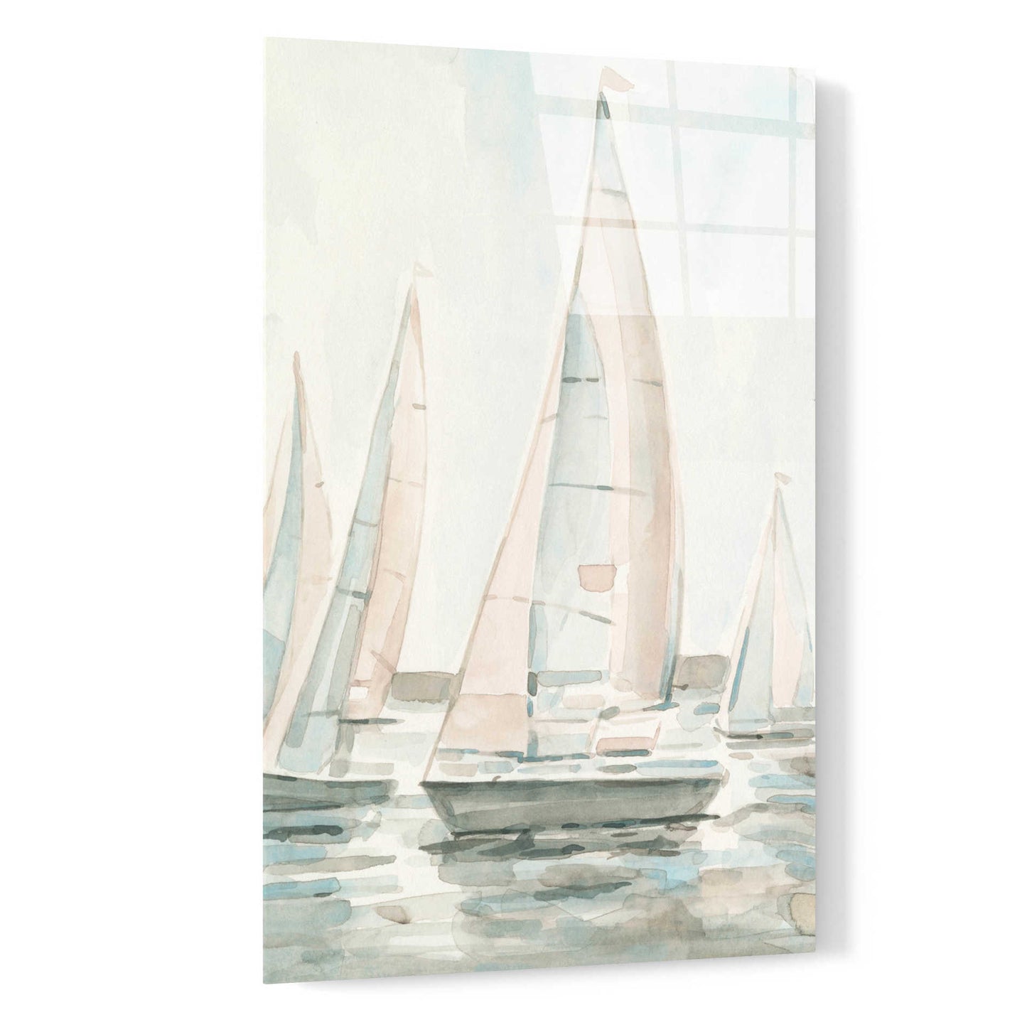 Epic Art 'Soft Sail I' by Emma Scarvey, Acrylic Glass Wall Art,16x24