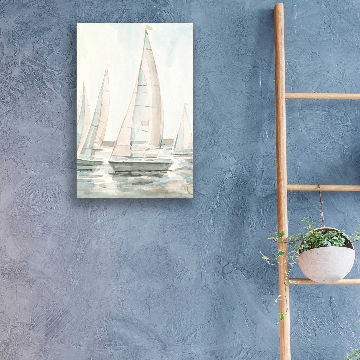 Epic Art 'Soft Sail I' by Emma Scarvey, Acrylic Glass Wall Art,16x24